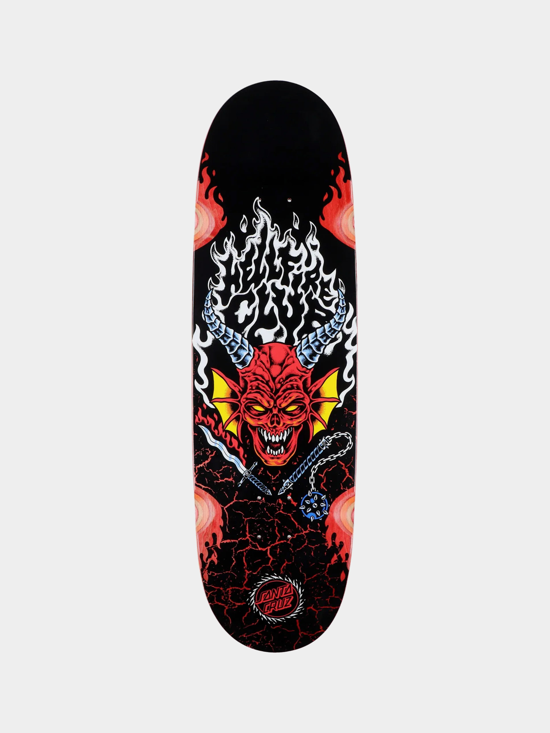 Deck Santa Cruz X Stranger Things Hellfire Club Flames