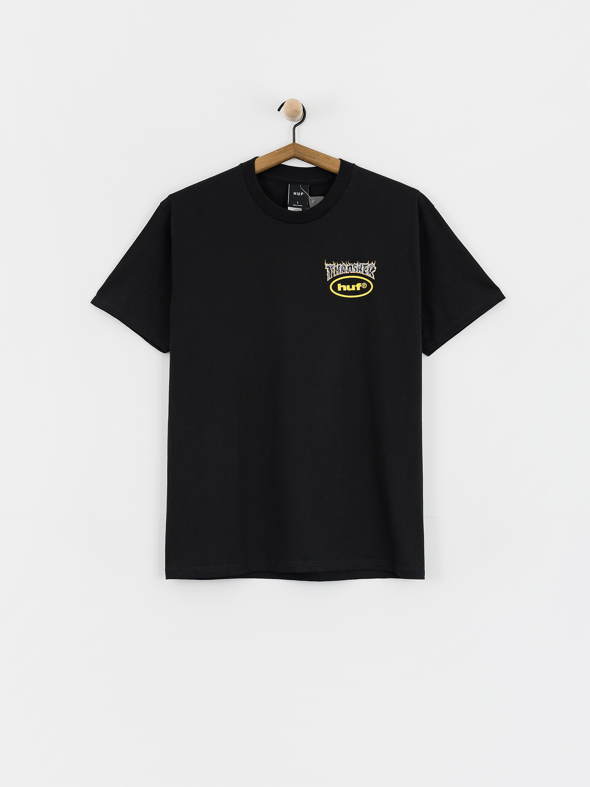 T-shirt HUF X Thrasher Meltdown (black)