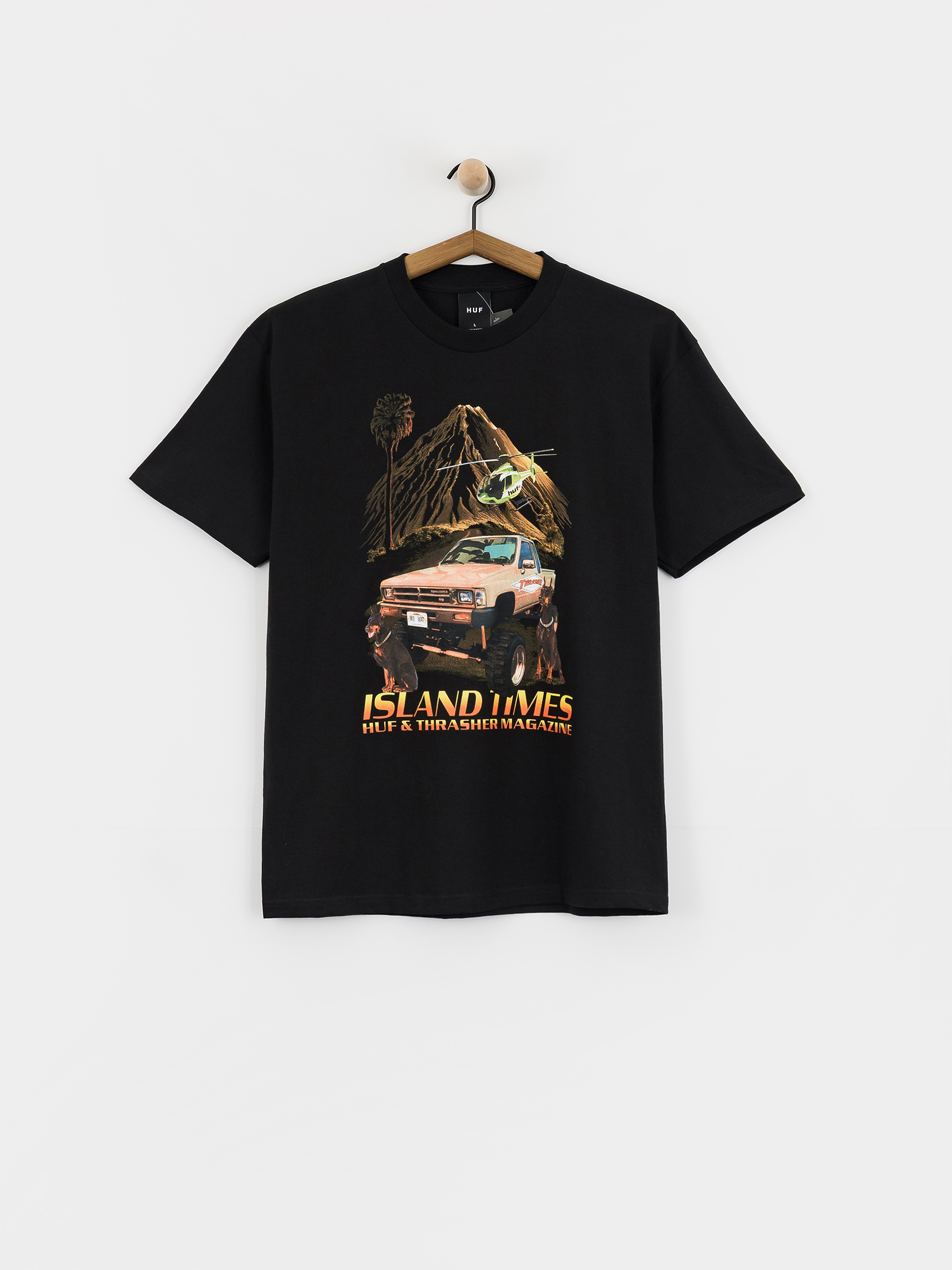 T-shirt HUF X Thrasher Island Times