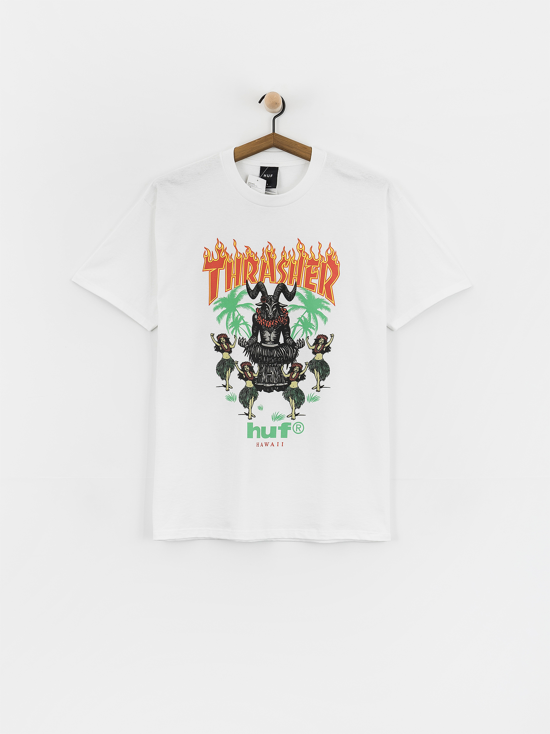 T-shirt HUF X Thrasher Goat Luau (white)