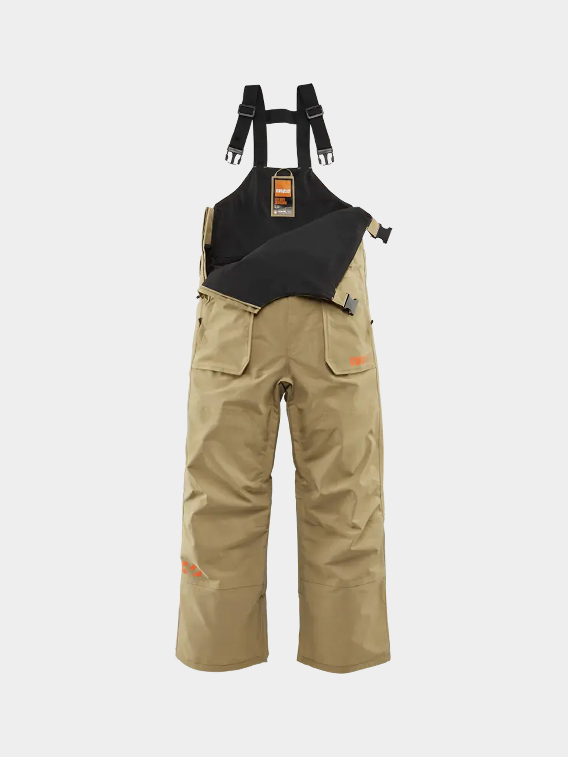 Męskie Spodnie snowboardowe ThirtyTwo Basement Bib (khaki)