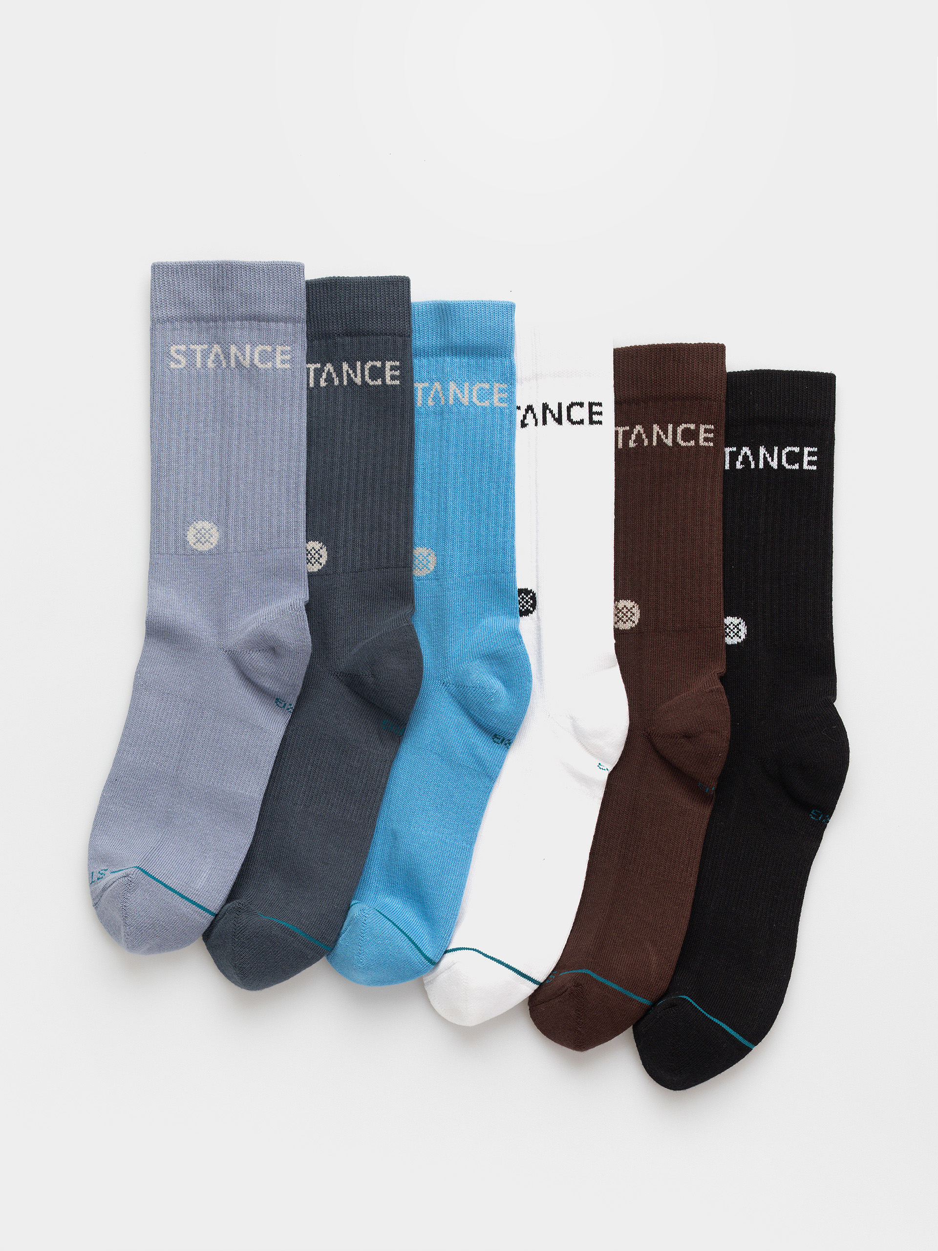 Skarpetki Stance Origin 6 Pack Crew (indigo)