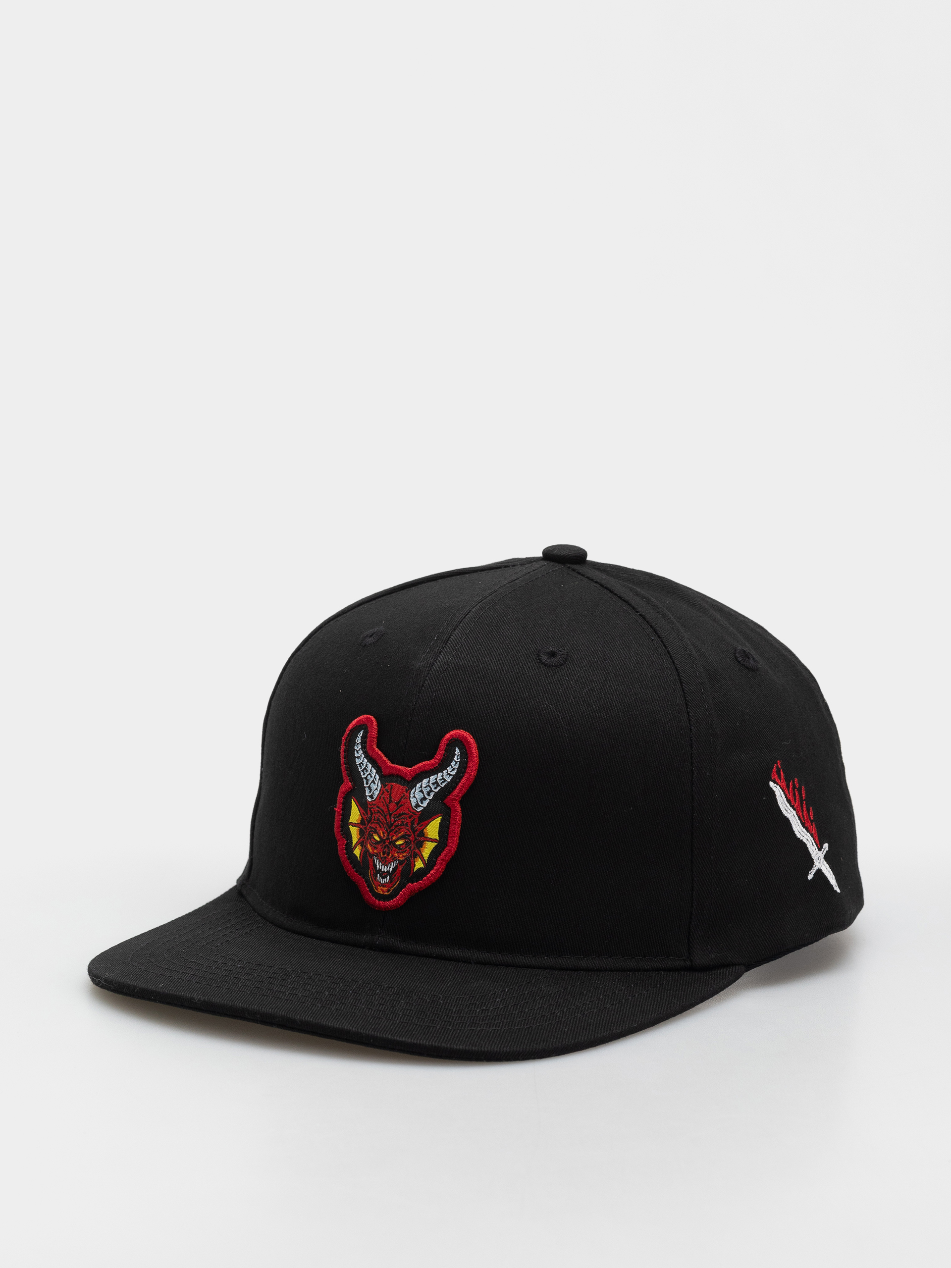 Czapka z daszkiem Santa Cruz X Stranger Things Hellfire Club Snapback Structured Hat (black)