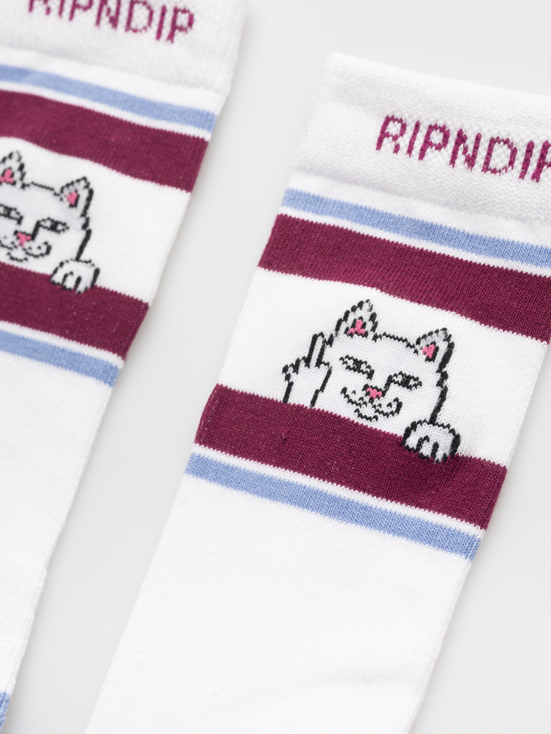 Skarpetki RipNDip Peeking Nermal (plum/blue)