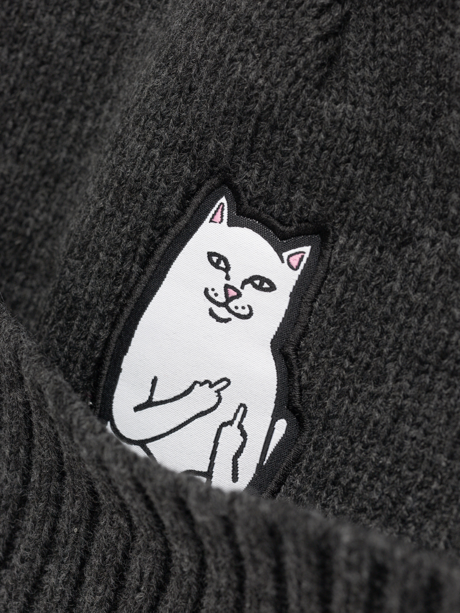 Czapka zimowa RipNDip Lord Nermal (black heather)