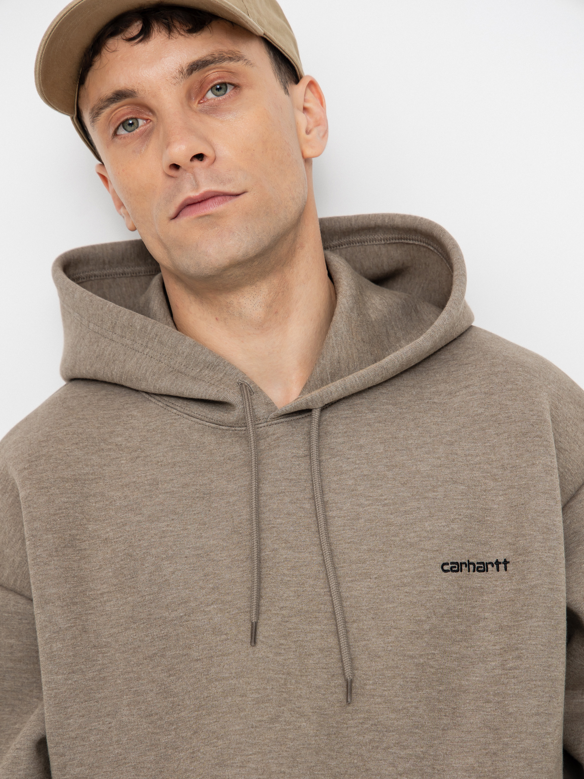 Bluza z kapturem Carhartt WIP Alda HD (brass/black)