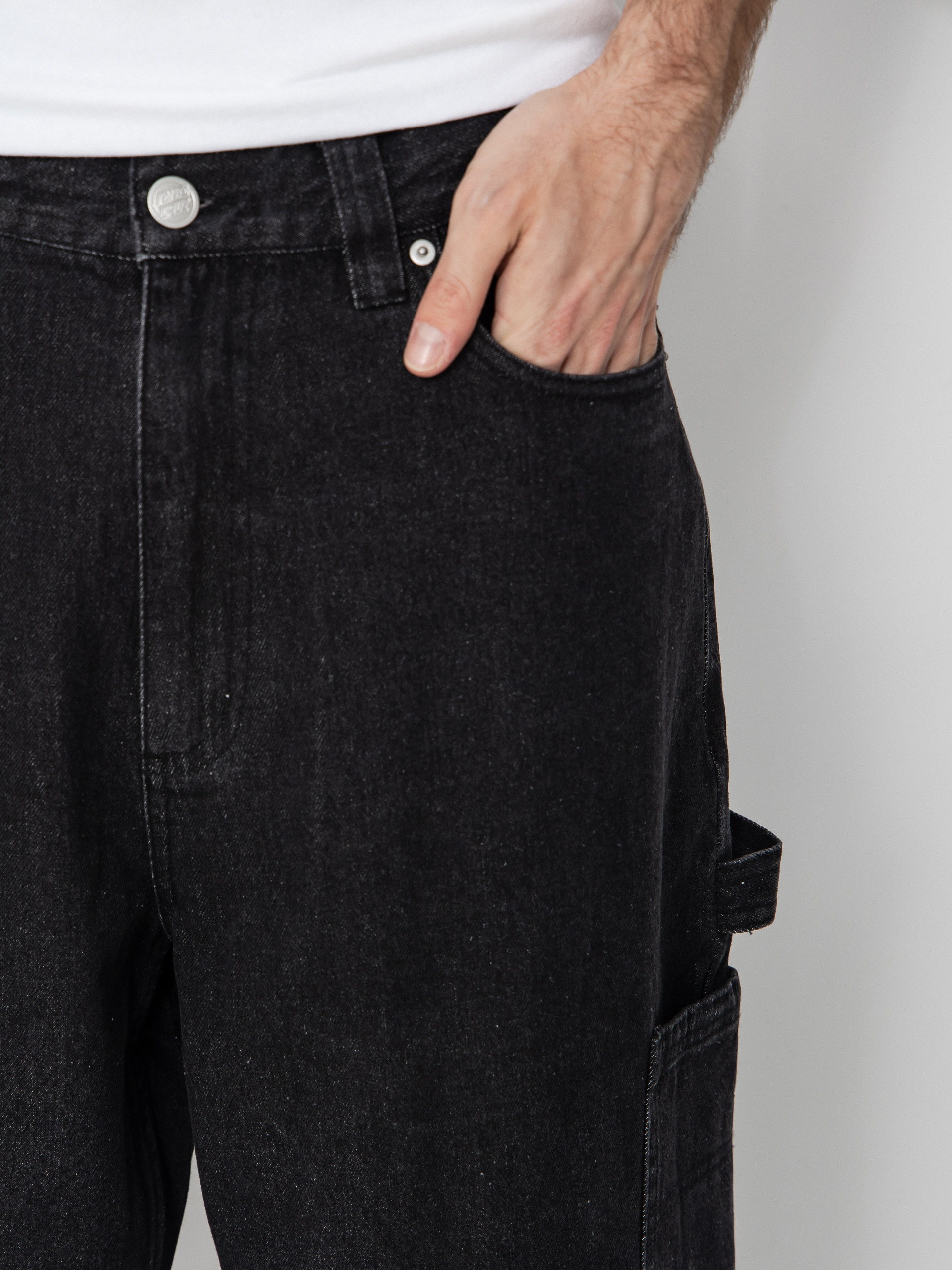 Spodnie Santa Cruz Carpenter Big (black wash)