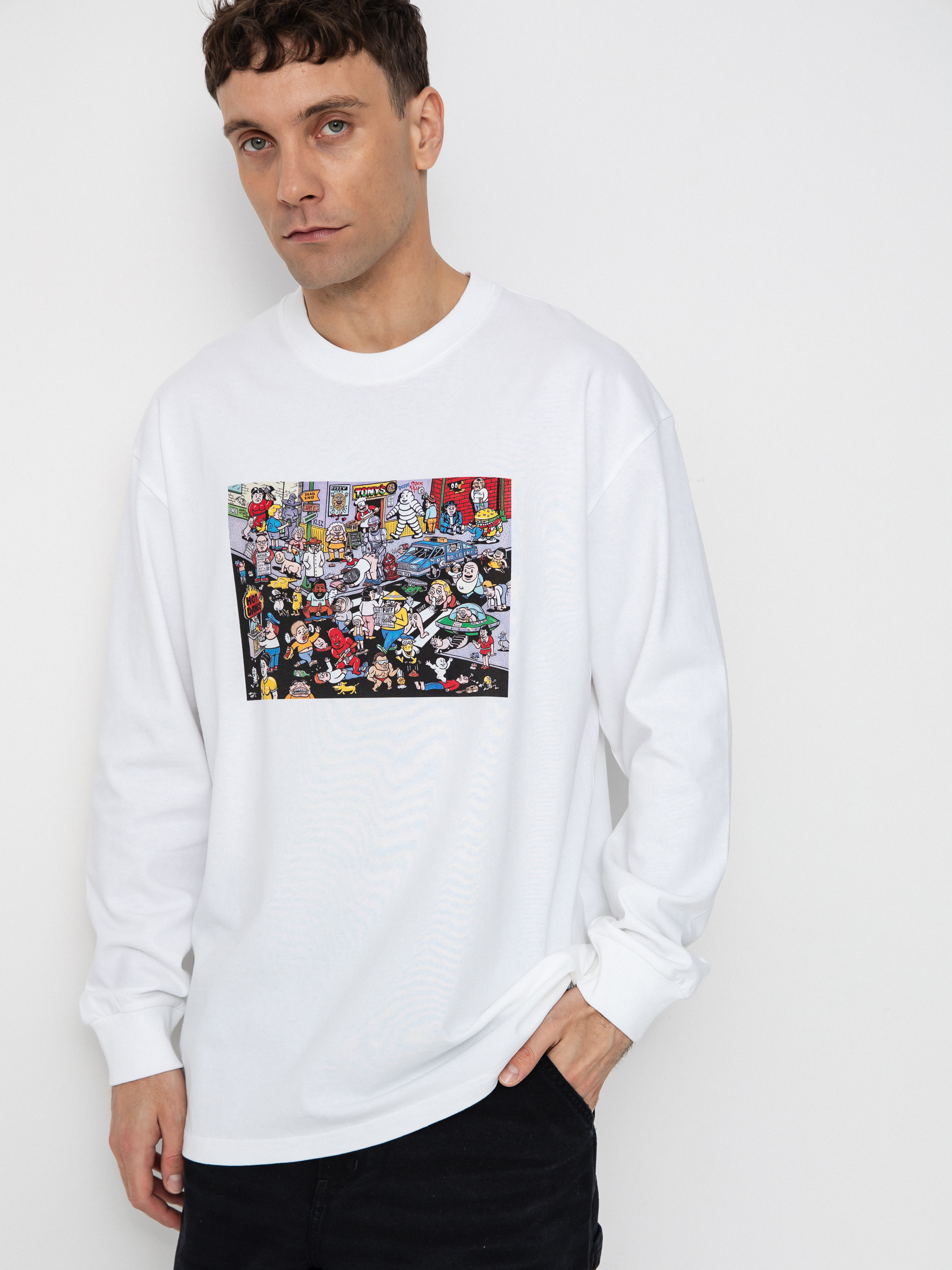 Bluza z kapturem Polar Skate Dave Cut Outs HD (heather grey)