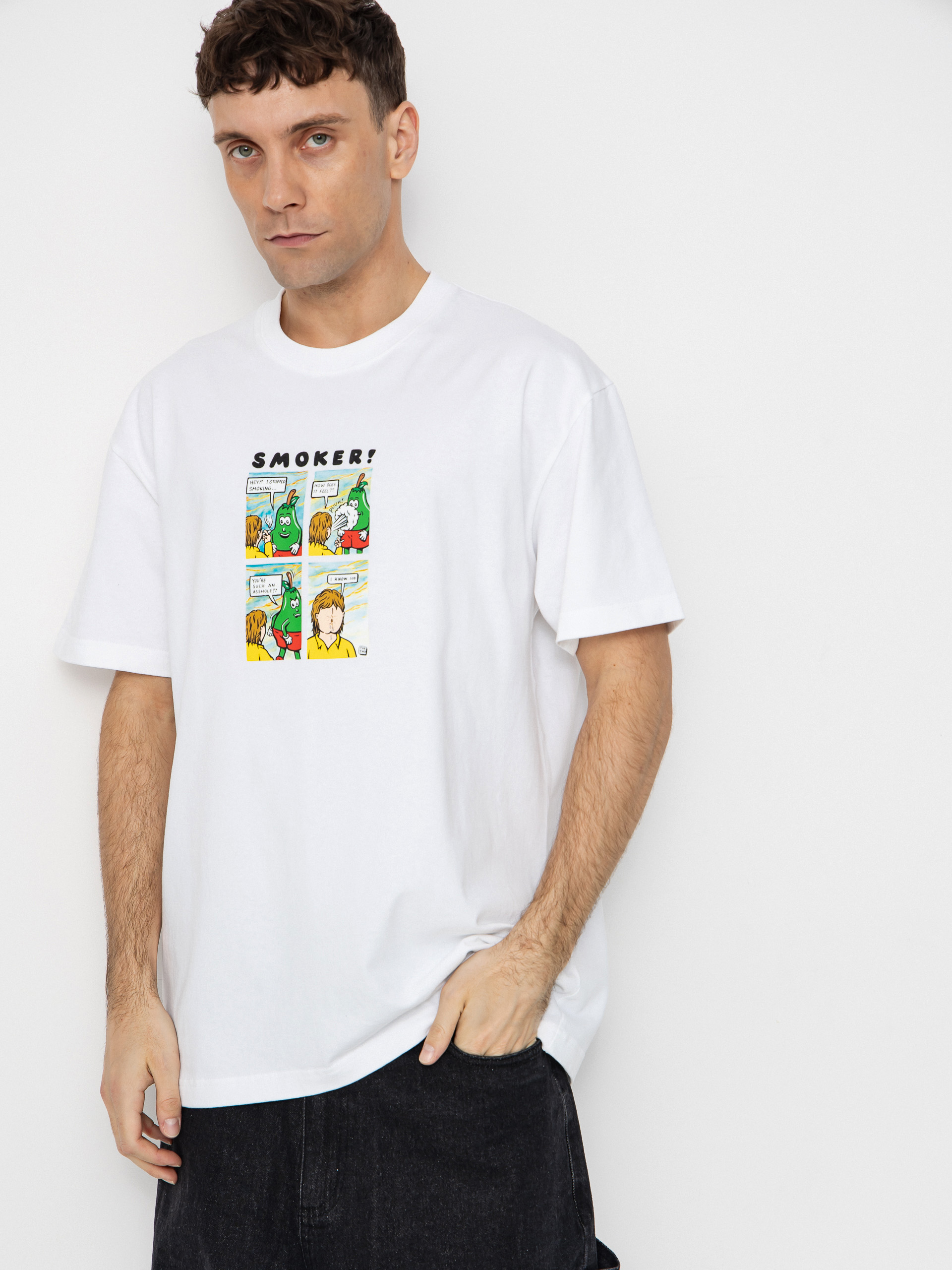 T-shirt Polar Skate Smoker! (white)