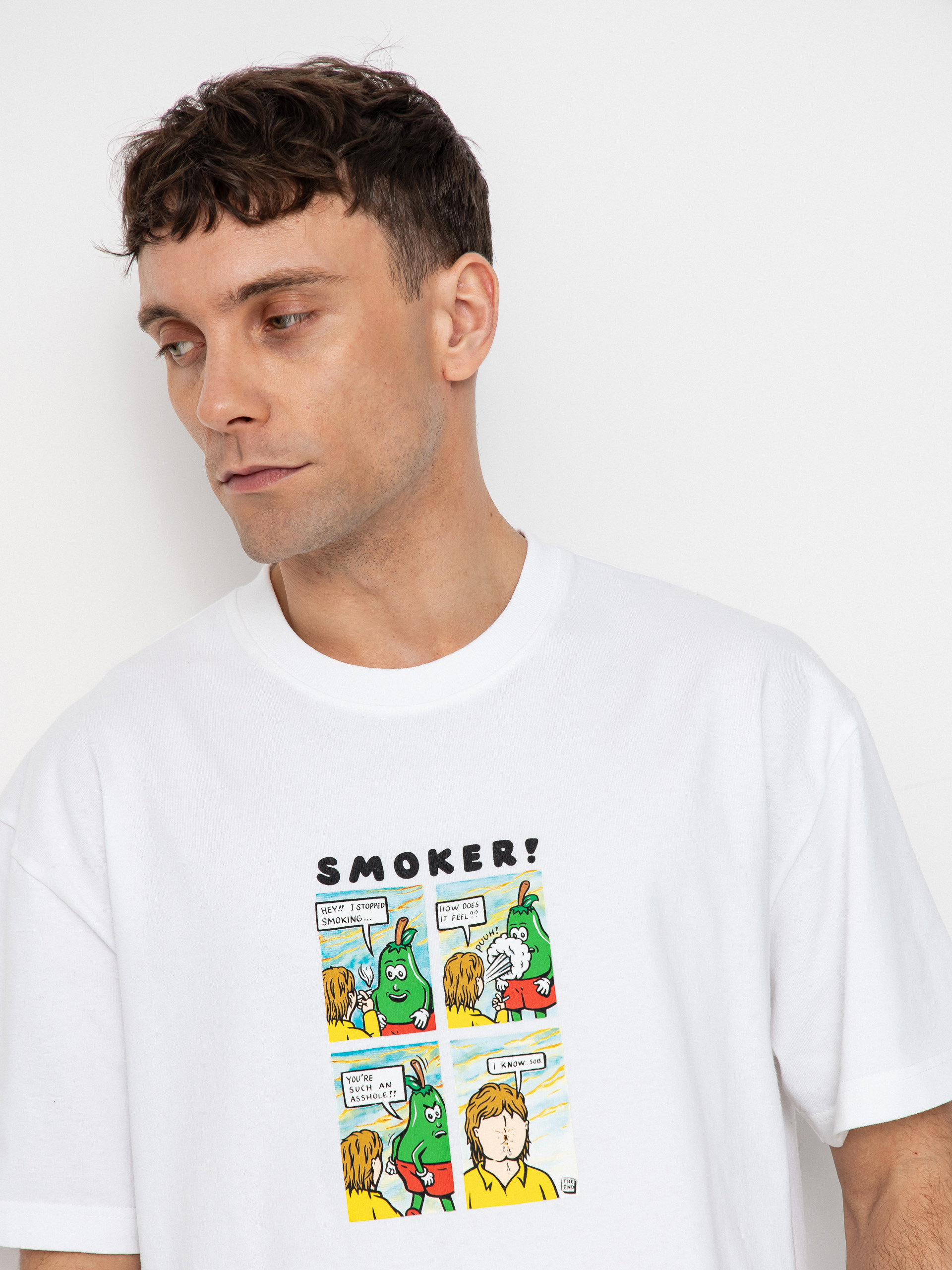 T-shirt Polar Skate Smoker! (white)