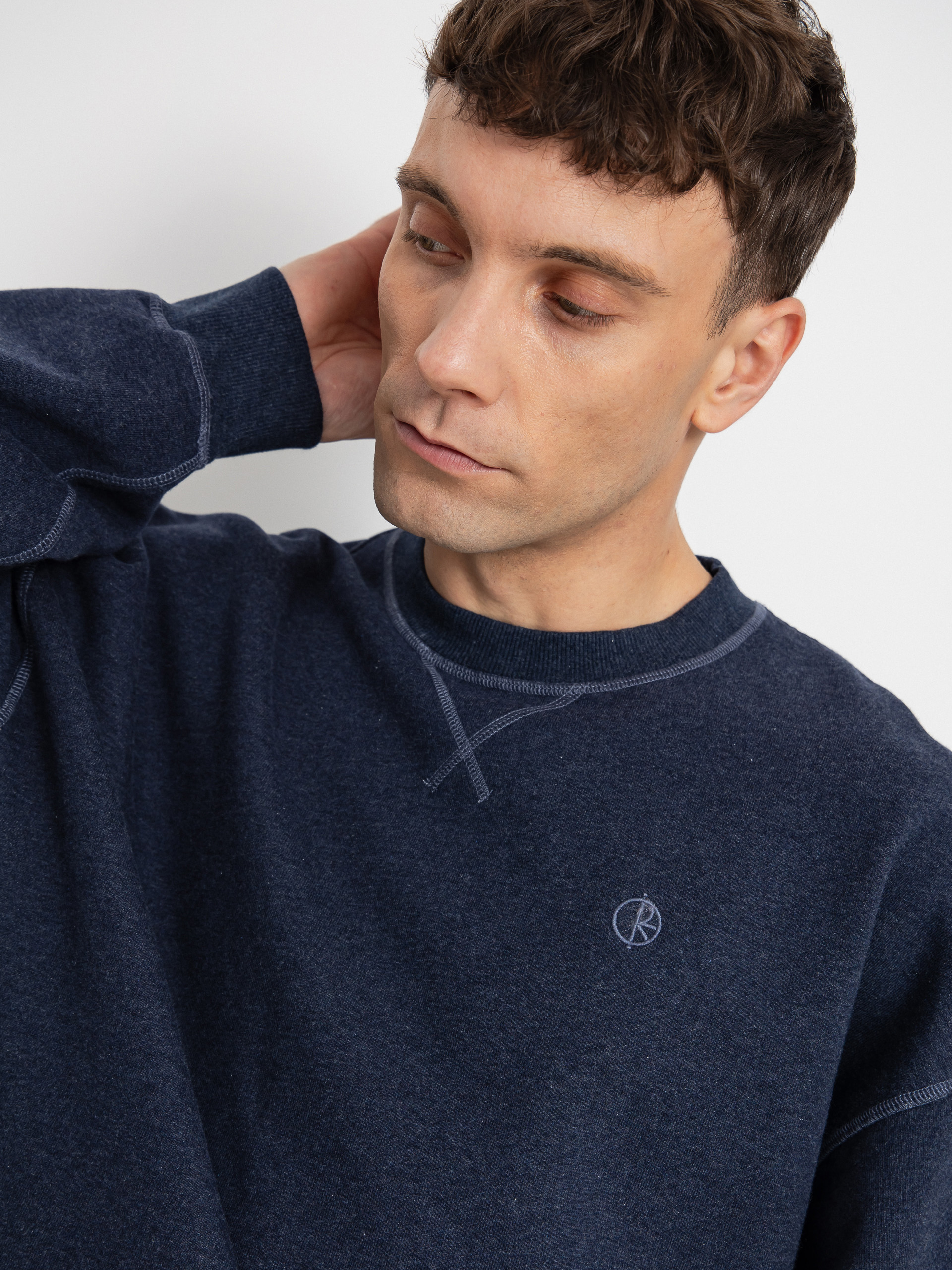 Bluza Polar Skate Frankie Crewneck (navy melange)