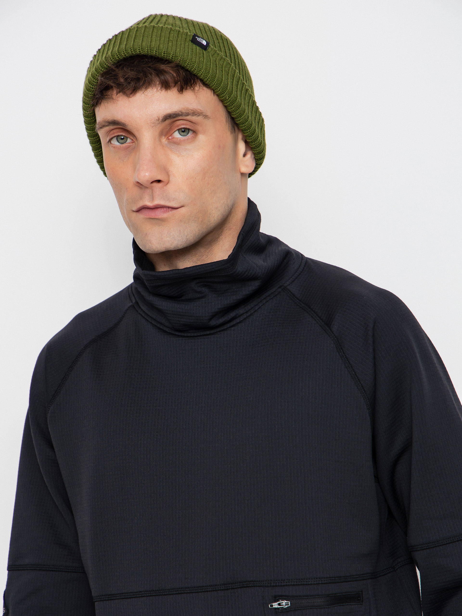 Bluza Jones Snowboards Flagship Rec Grid 1/2 Zip (stealth black)