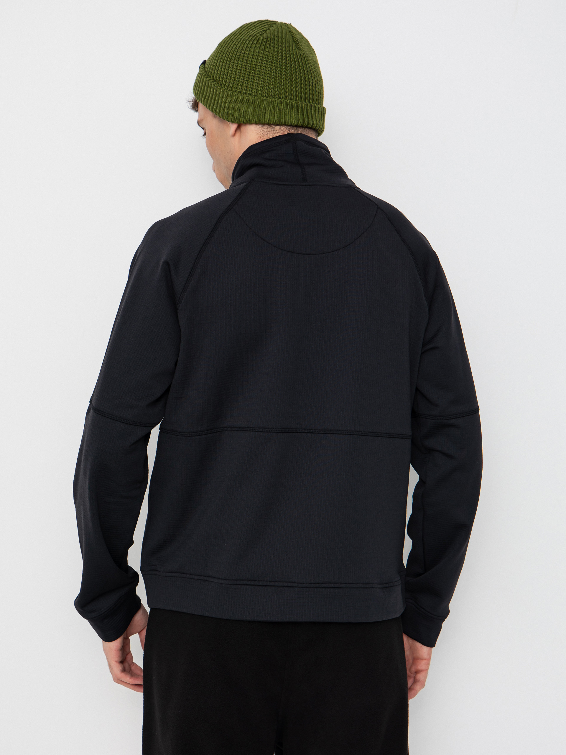 Bluza Jones Snowboards Flagship Rec Grid 1/2 Zip (stealth black)