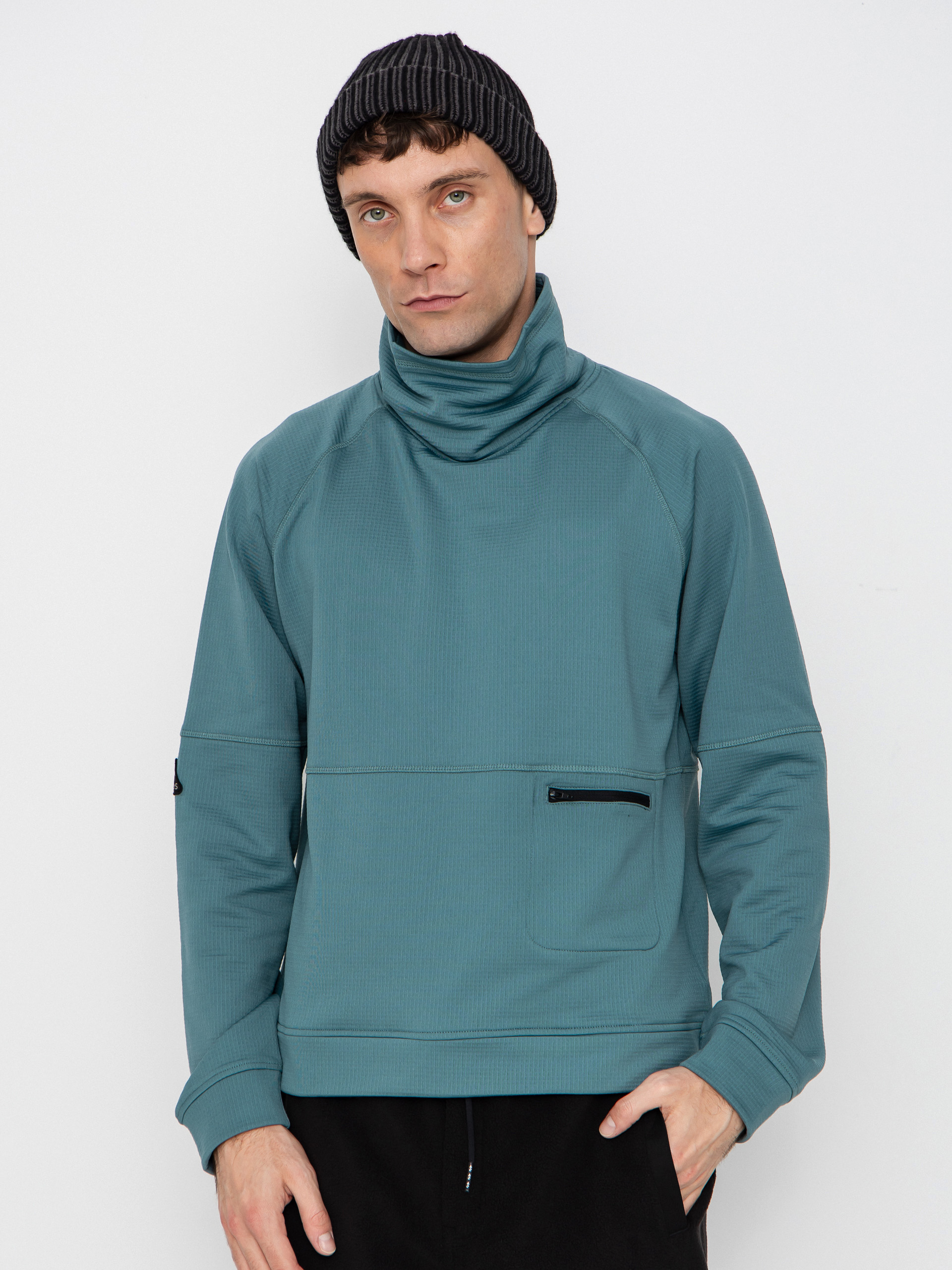 Bluza Jones Snowboards Flagship Rec Grid 1/2 Zip (atlantic blue)