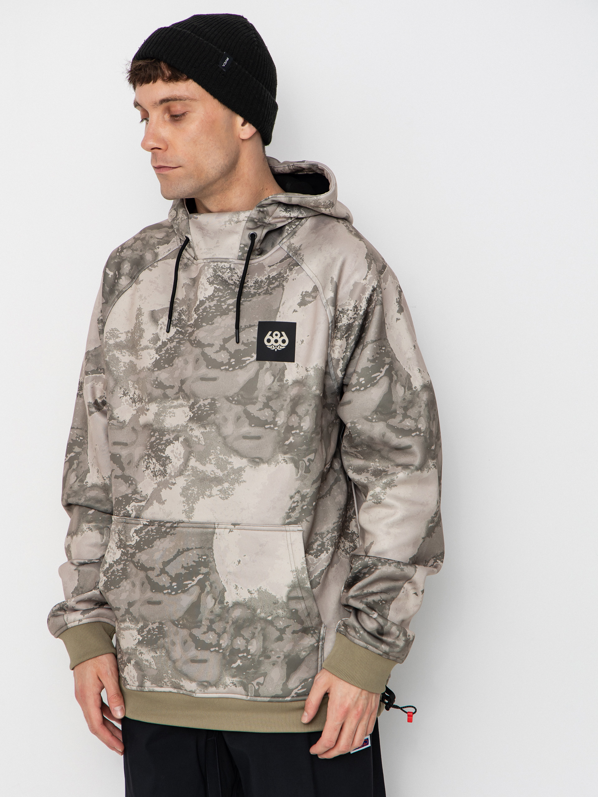 Męska Bluza aktywna 686 Bonded Fleece HD (limestone hemisphere print)