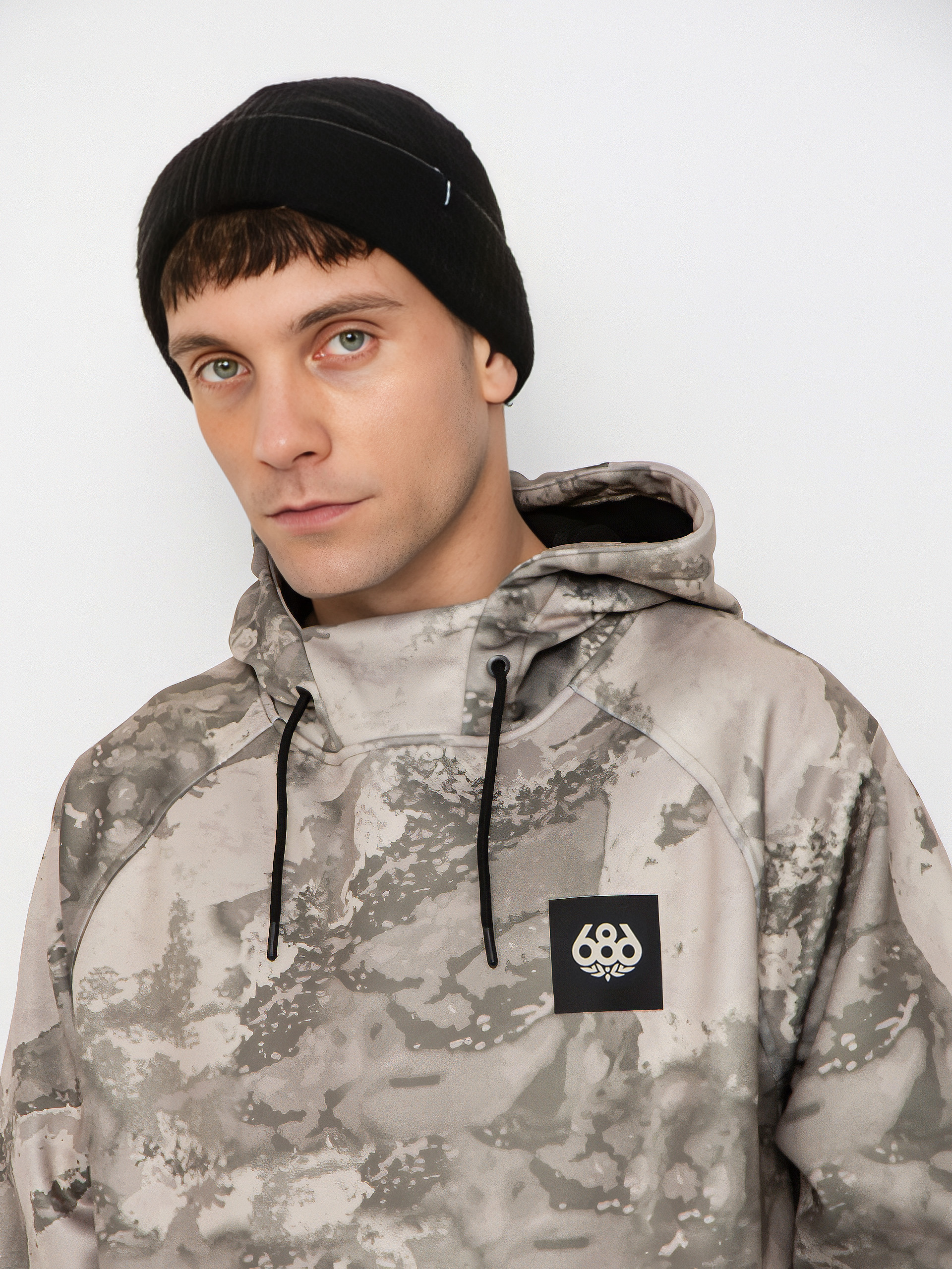 Męska Bluza aktywna 686 Bonded Fleece HD (limestone hemisphere print)