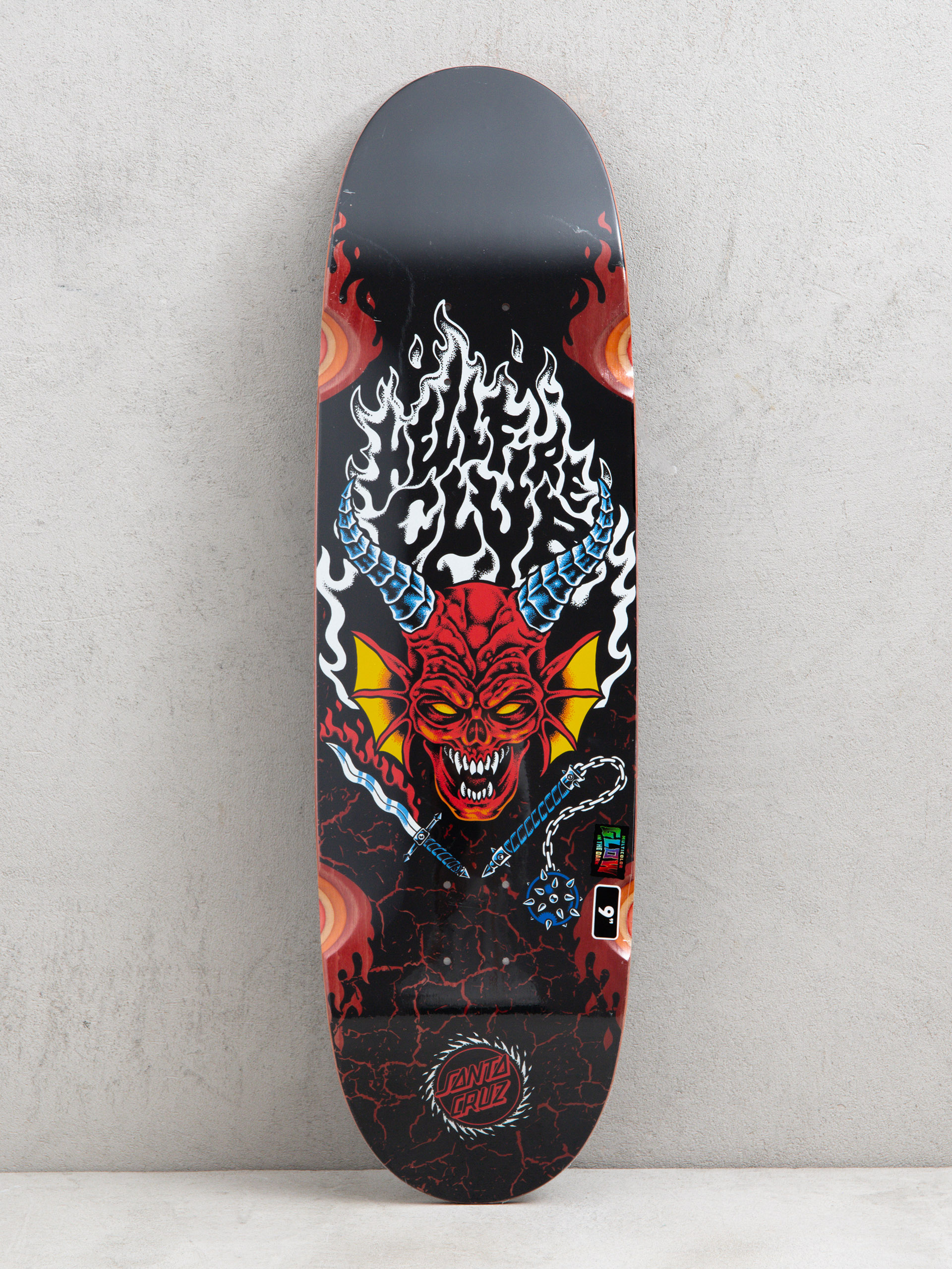 Deck Santa Cruz X Stranger Things Hellfire Club Flames