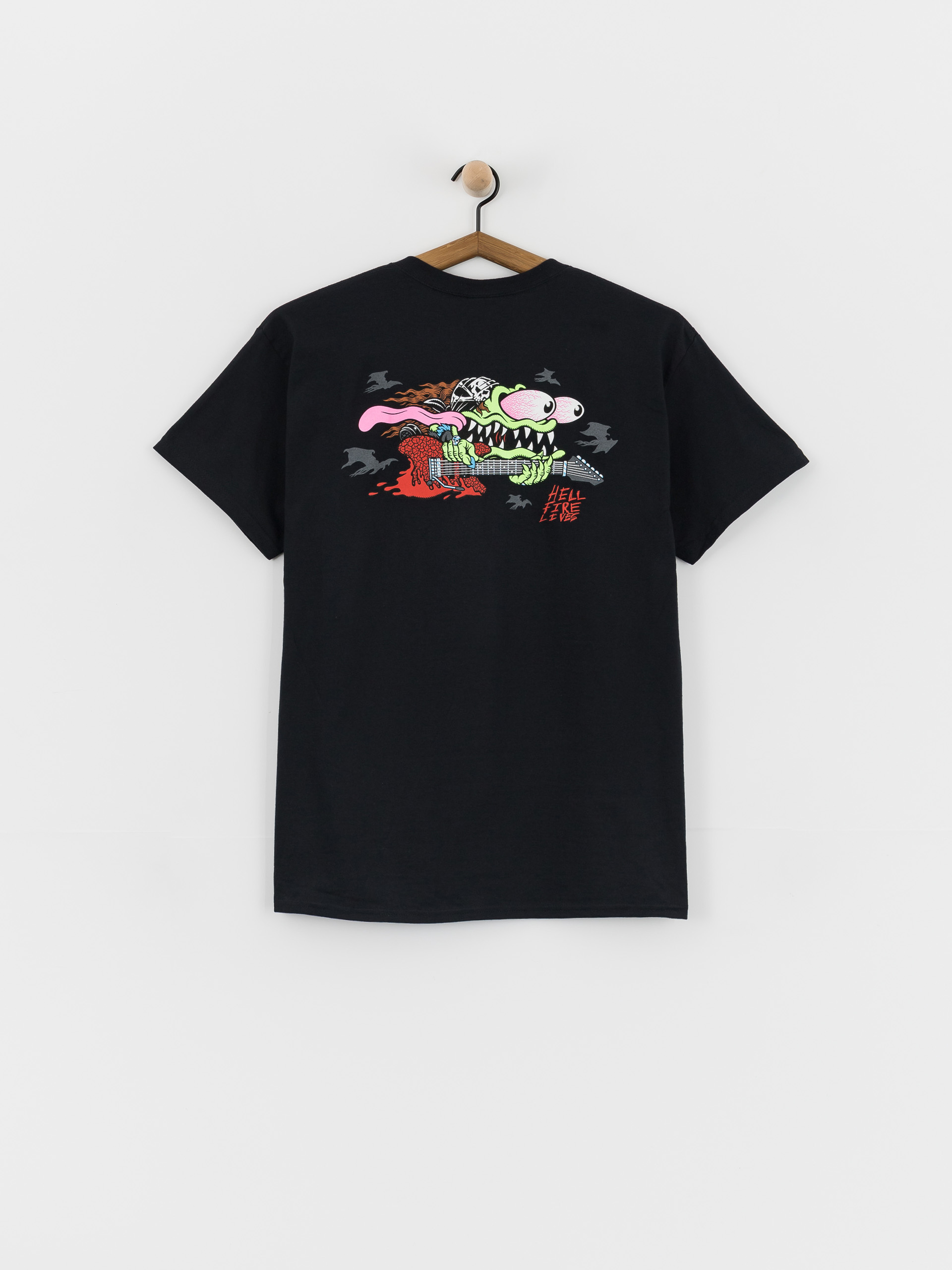 T-shirt Santa Cruz X Stranger Things Eddie Slasher (black)