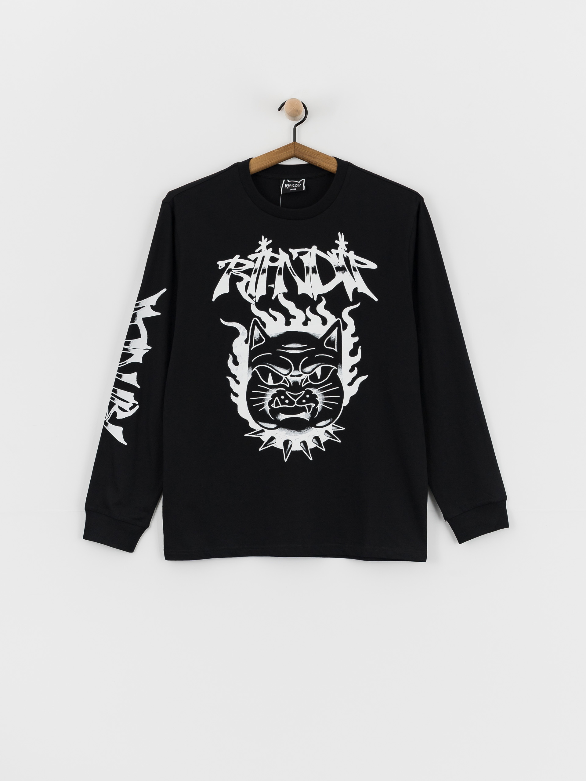 Longsleeve RipNDip The Happiest Cat (black)