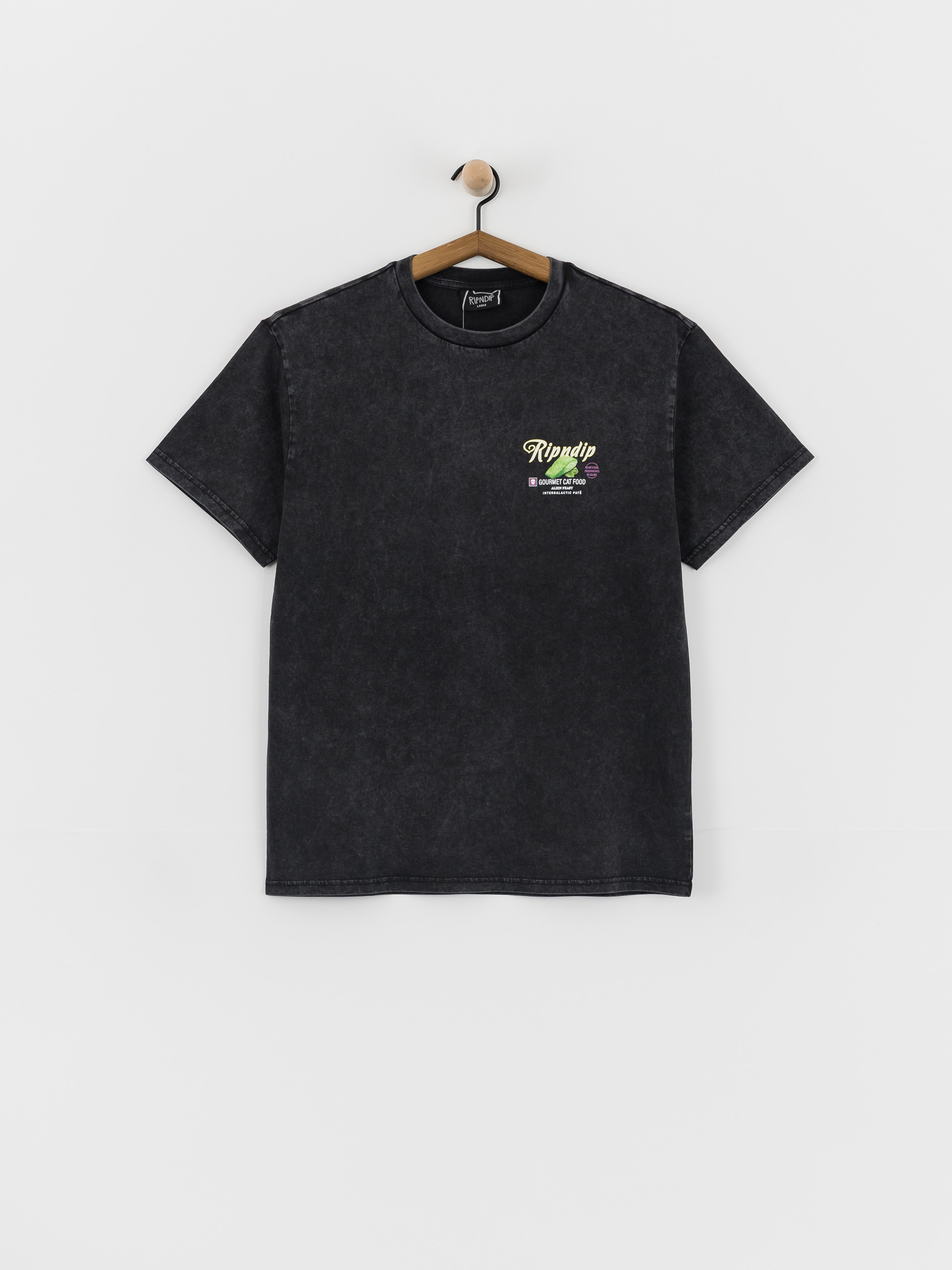 T-shirt RipNDip Gourmet Cat Food (black vintage wash)