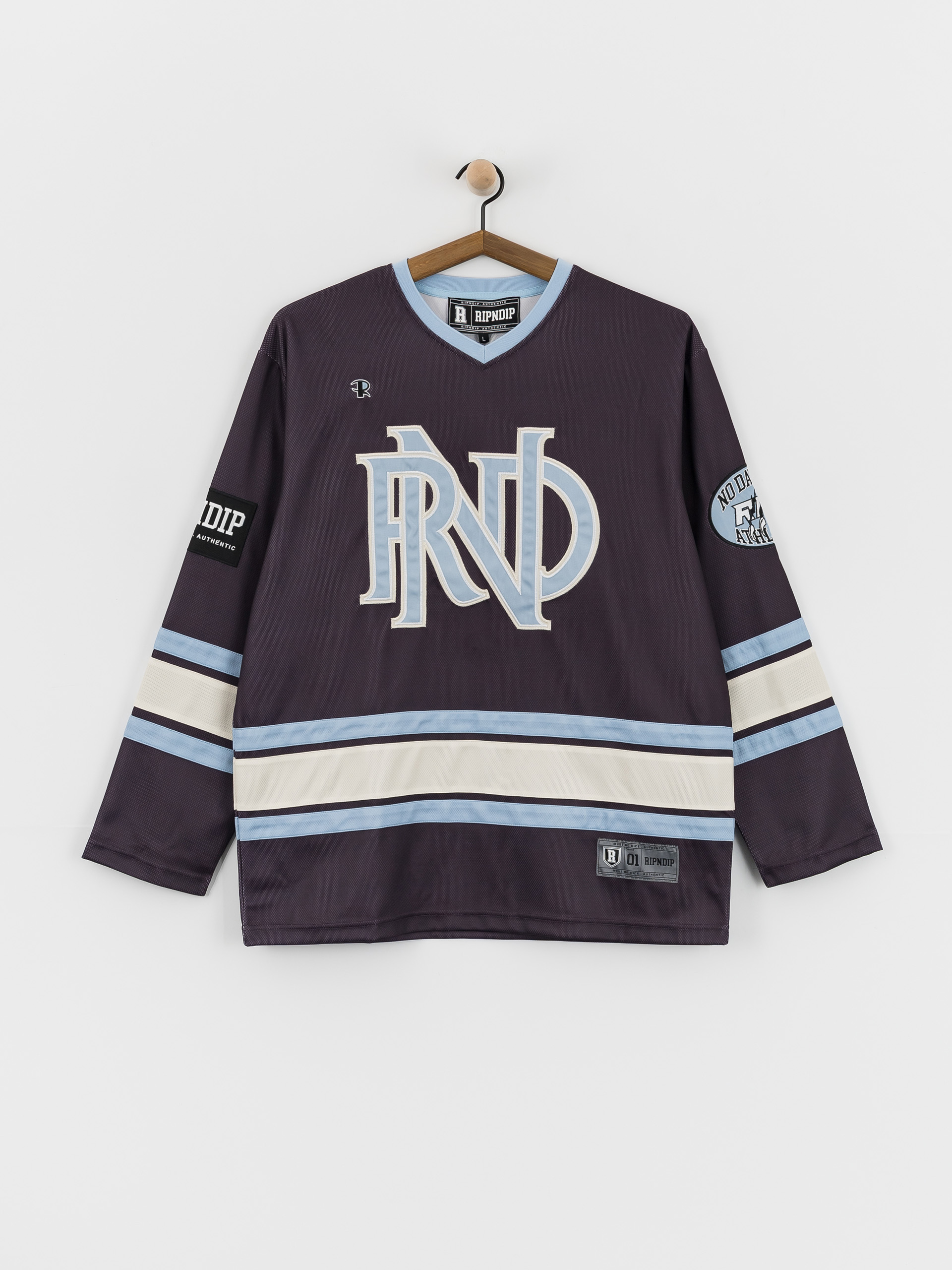 T-shirt RipNDip No Days Off Hockey Jersey (plum)