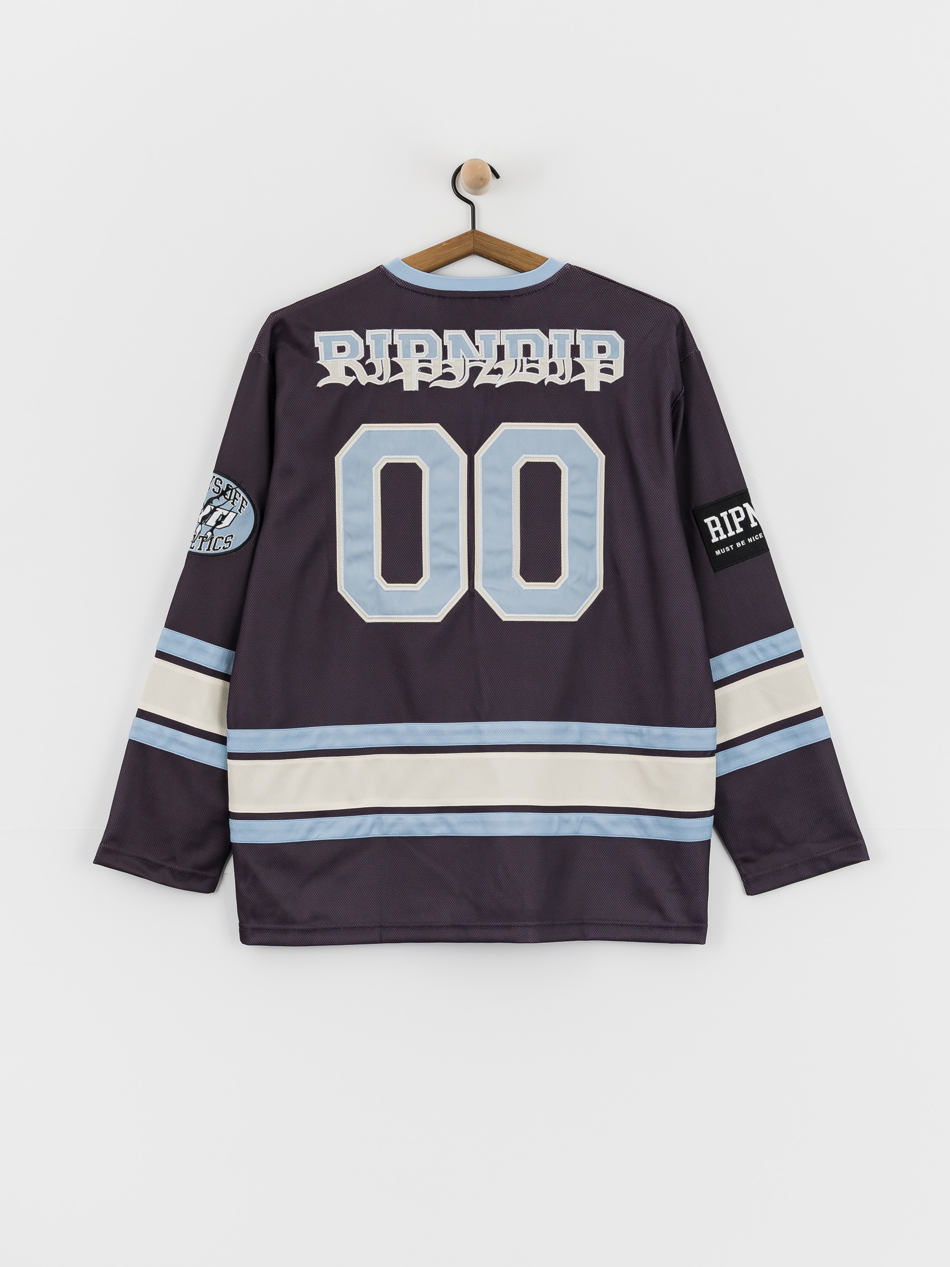 Longsleeve RipNDip No Days Off Hockey Jersey (plum)