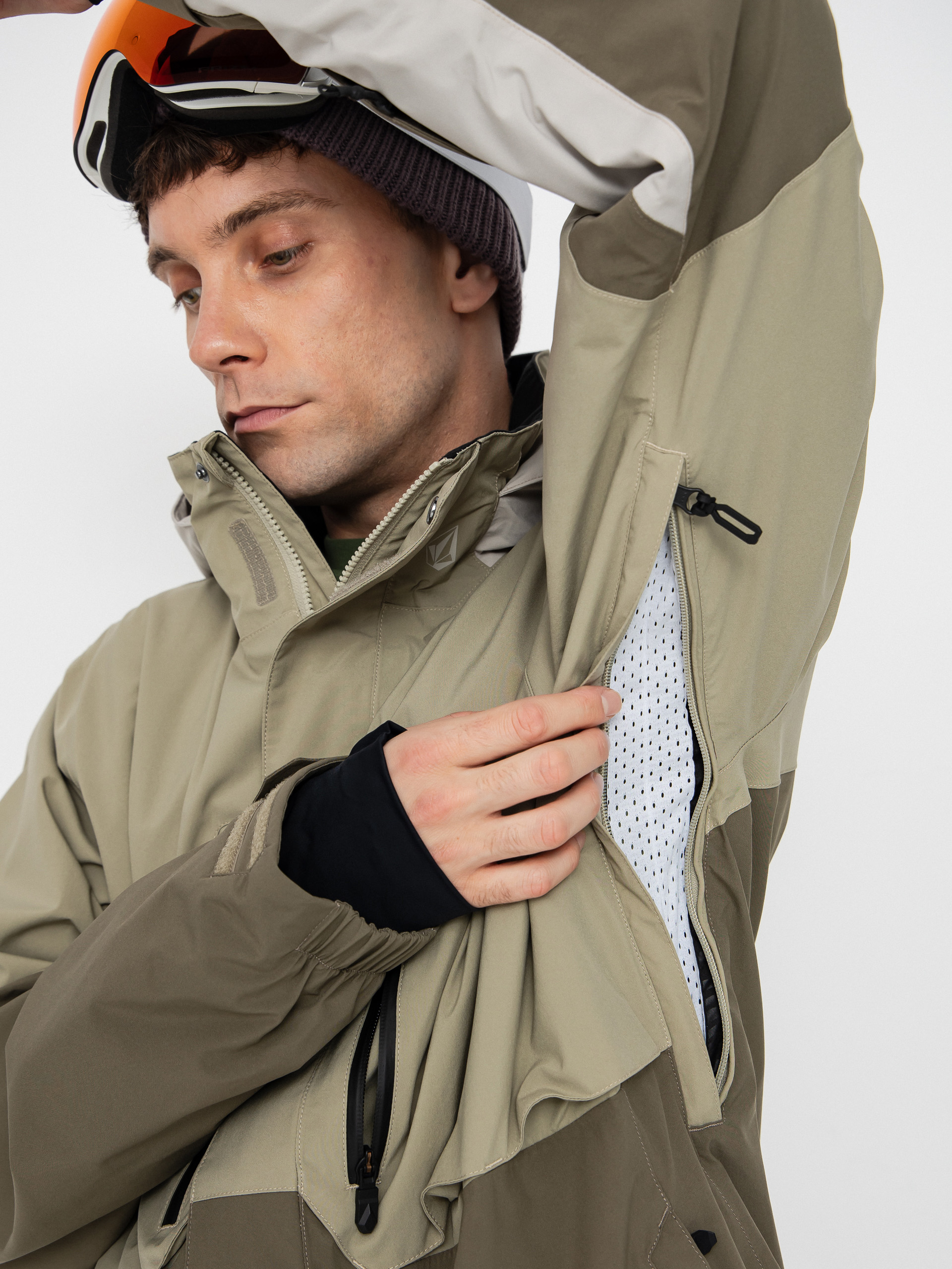 Męska Kurtka snowboardowa Volcom Rnge Stretch 30K (moss green)