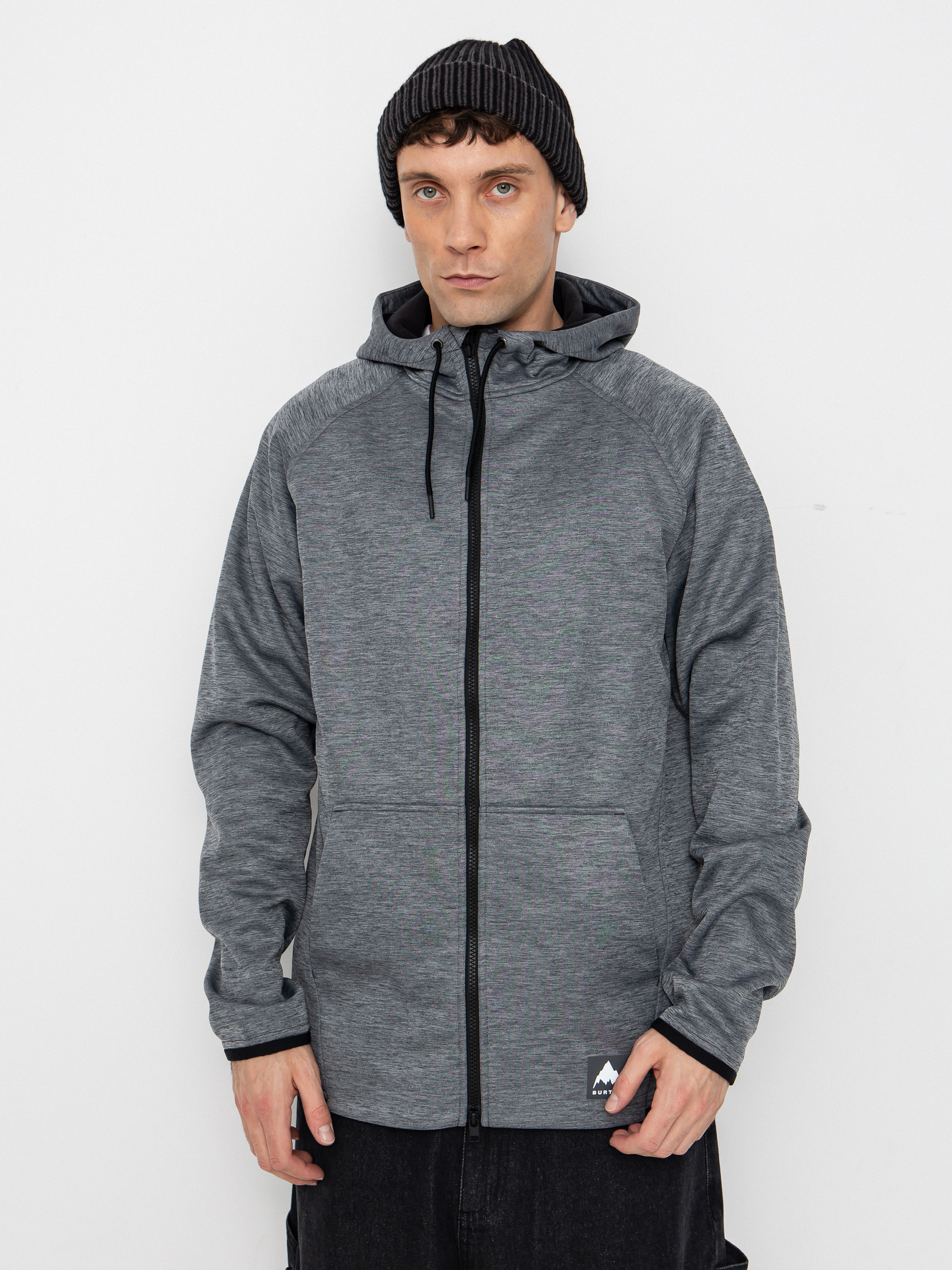 Bluza aktywna Burton Crown ZHD (true black heather)