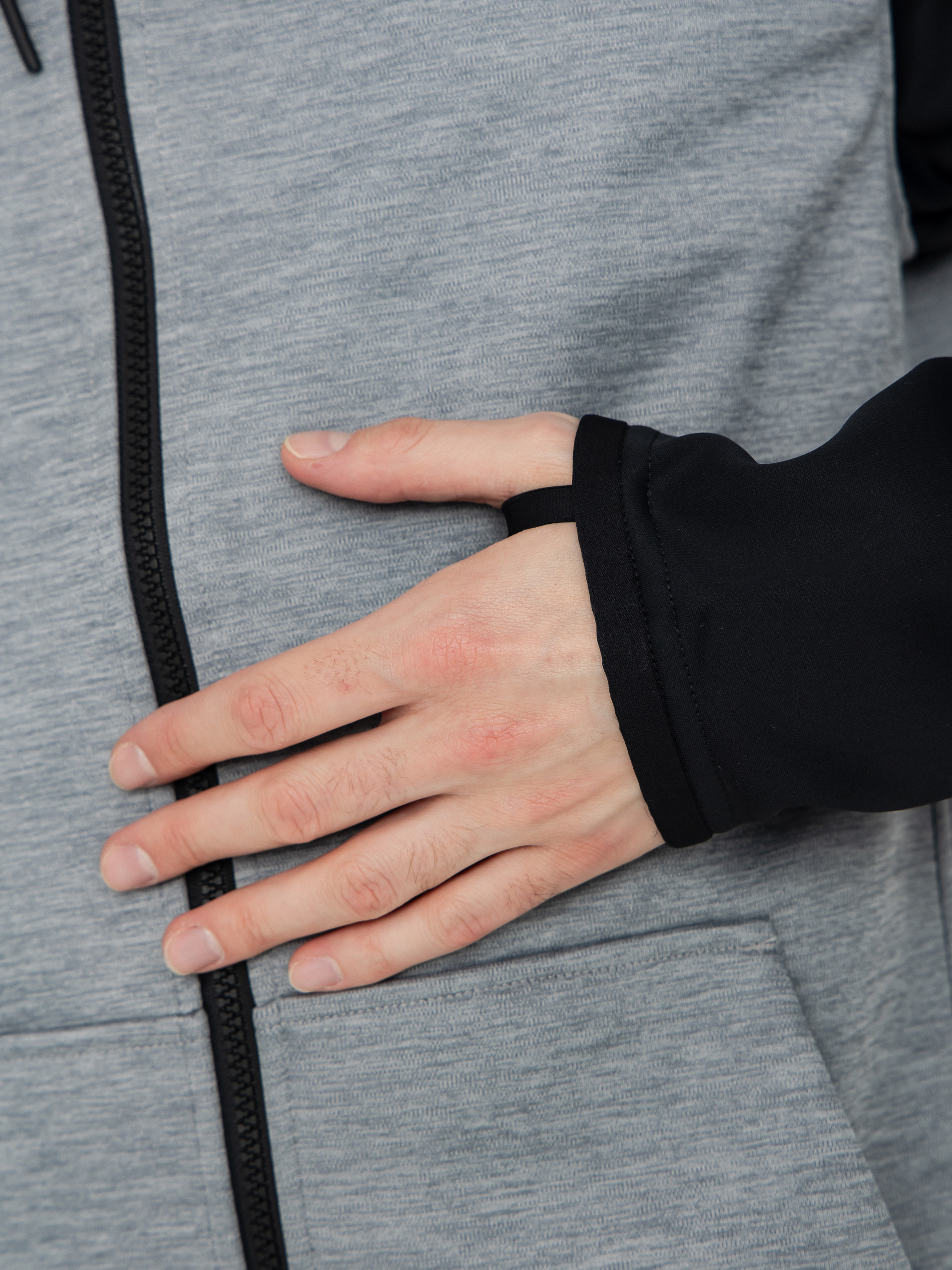 Męska Bluza aktywna Burton Crown ZHD (gray heather/true black)