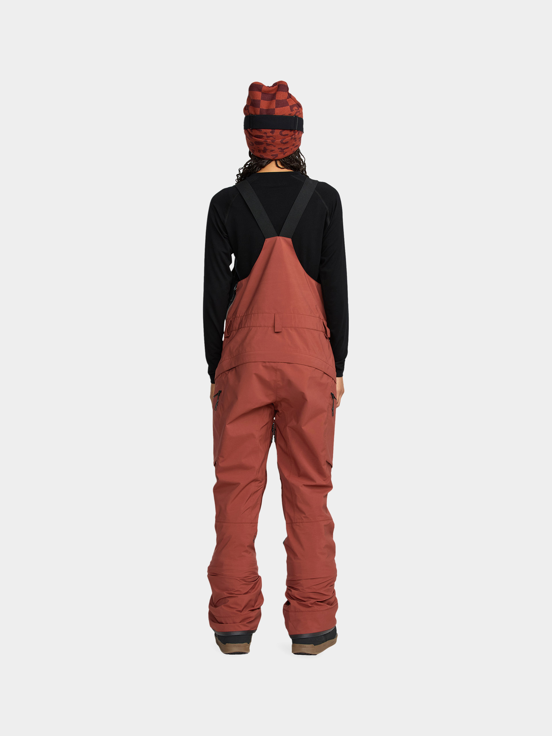 Damskie Spodnie snowboardowe Volcom Ash Stretch Gore Bib Overall (henna)