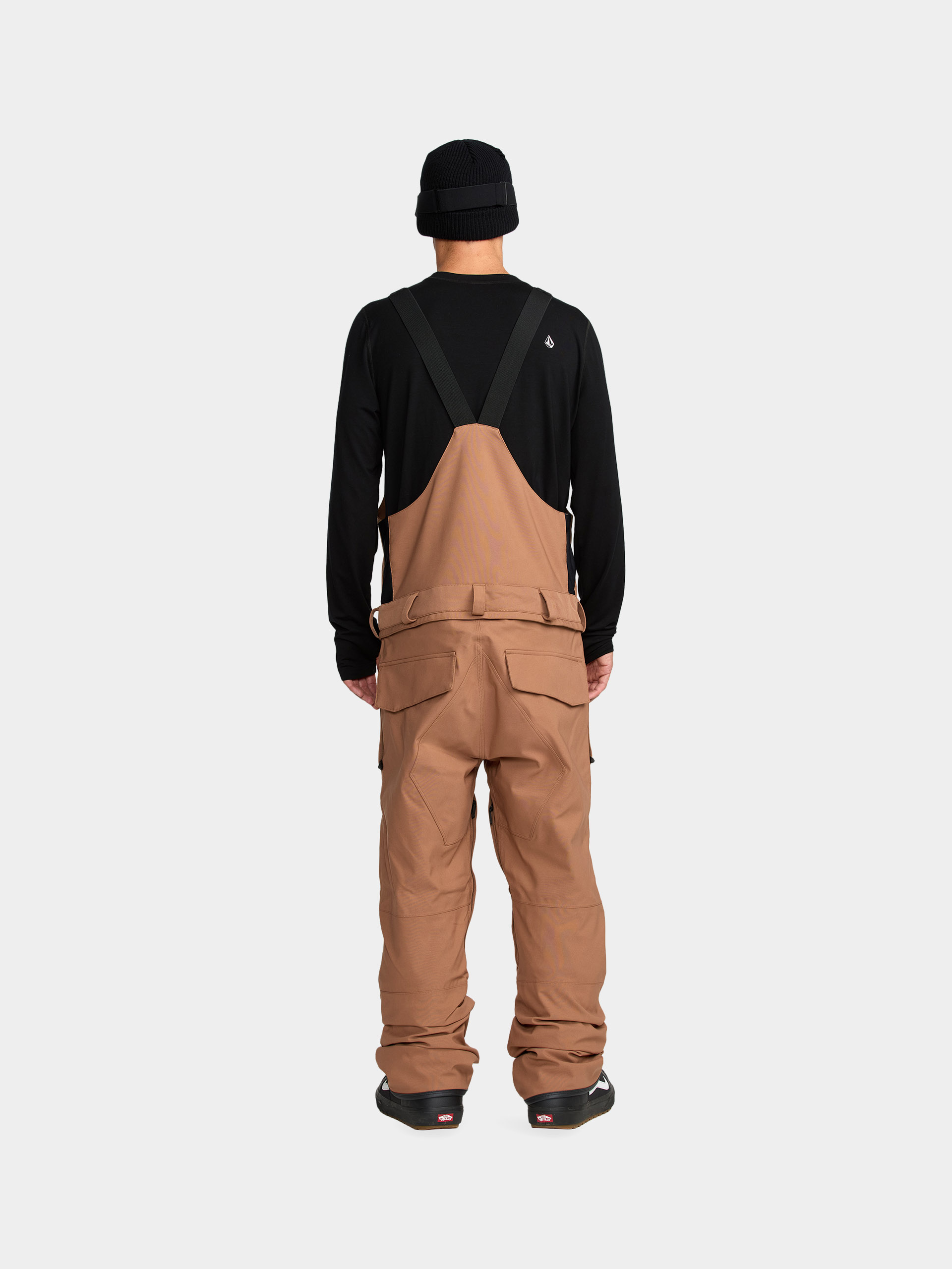 Męskie Spodnie snowboardowe Volcom Roan Bib Overall (terra brown)