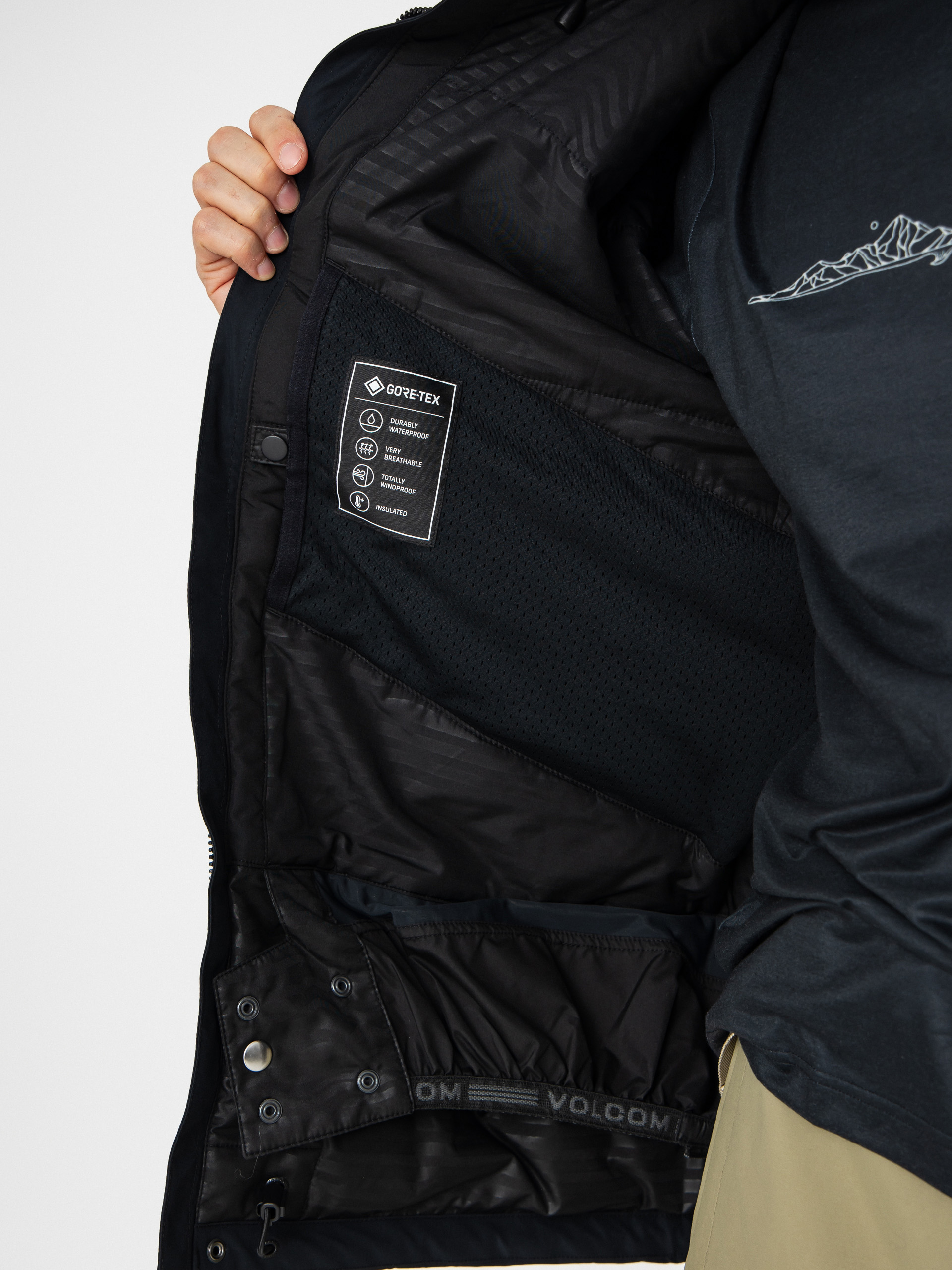 Męska Kurtka snowboardowa Volcom Dua Ins Gore Tex (black)