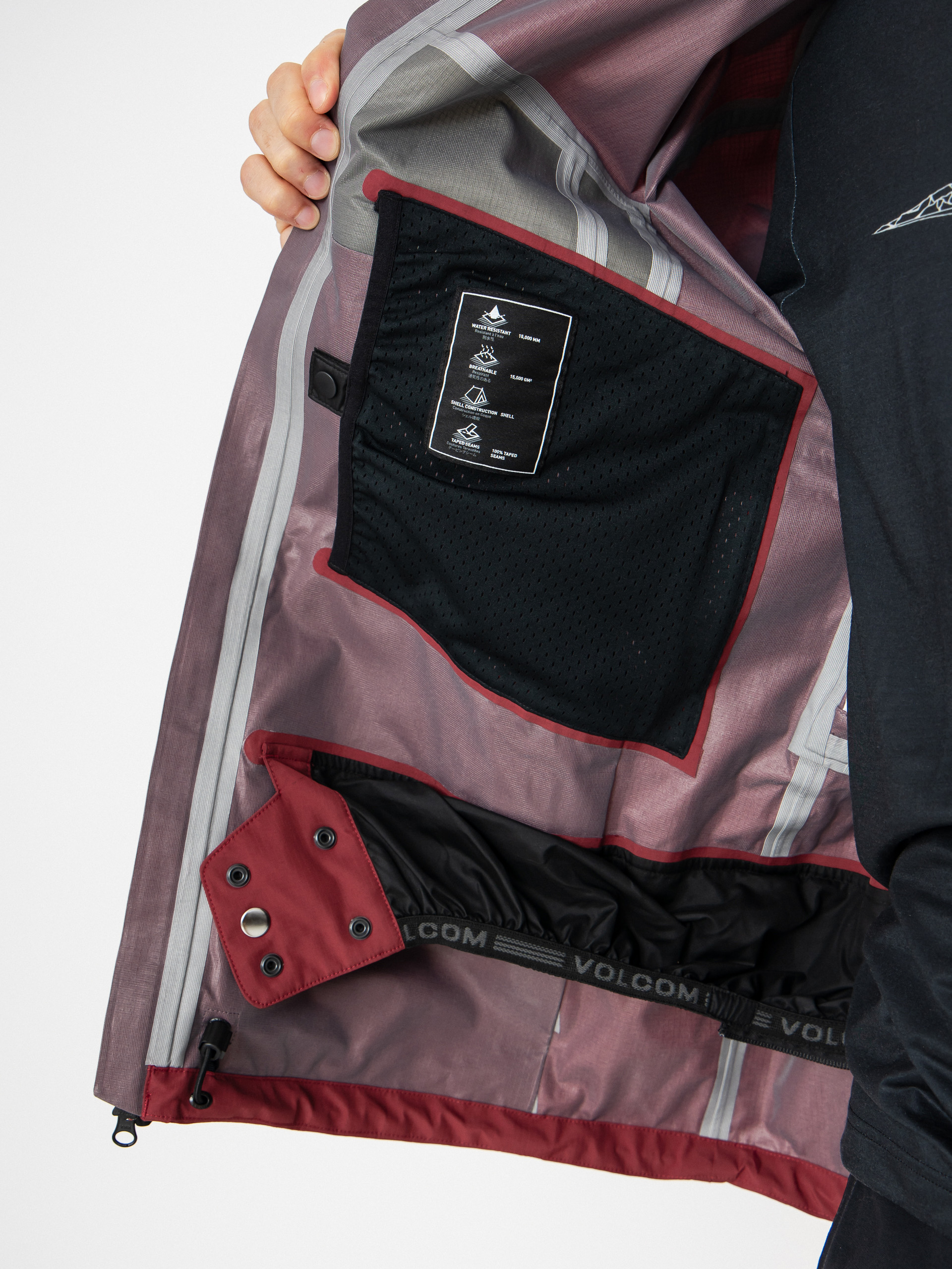 Męska Kurtka snowboardowa Volcom Arthur 3L (burnt red)