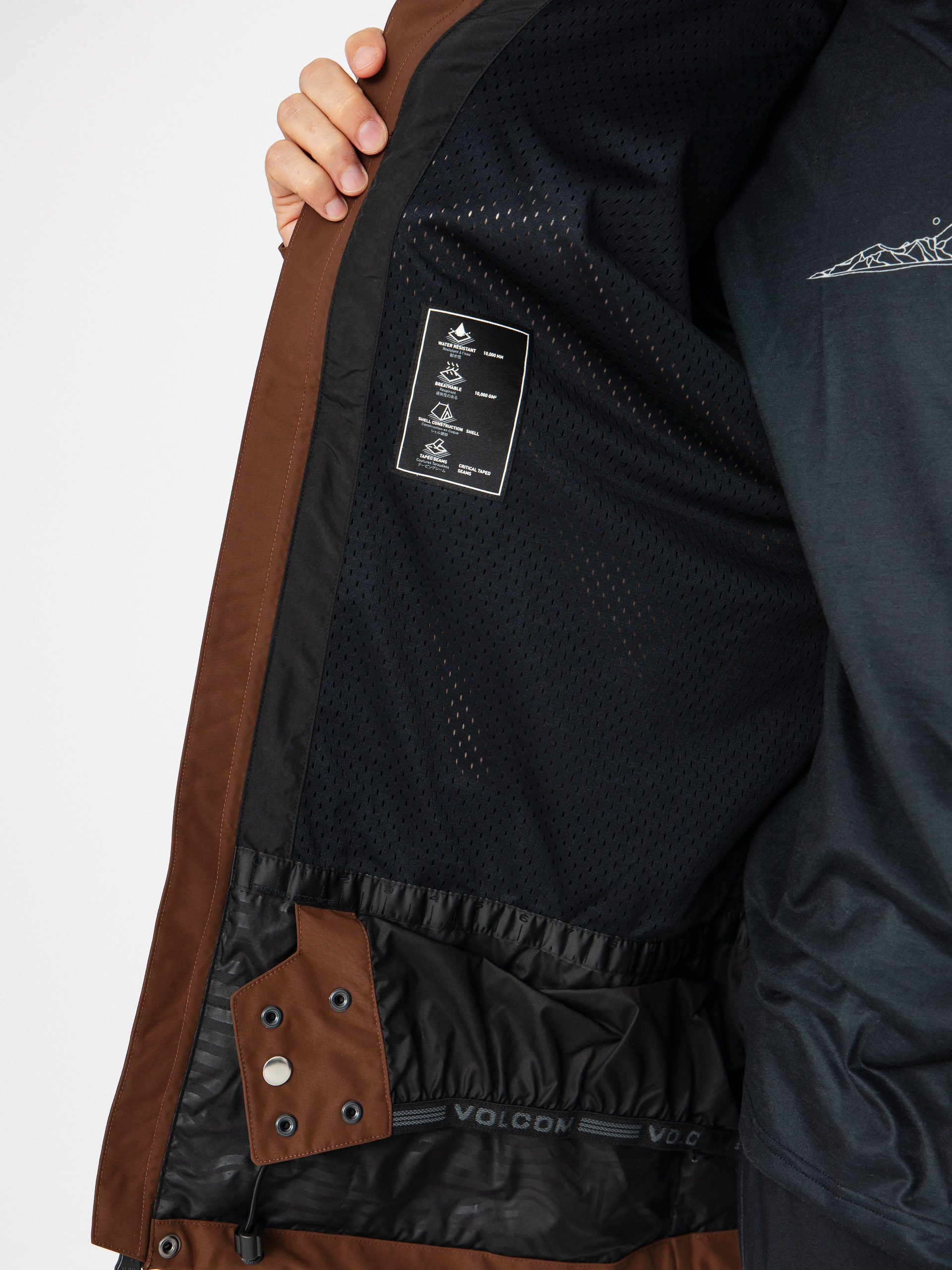 Męska Kurtka snowboardowa Volcom Buckthreeeighty (brown)