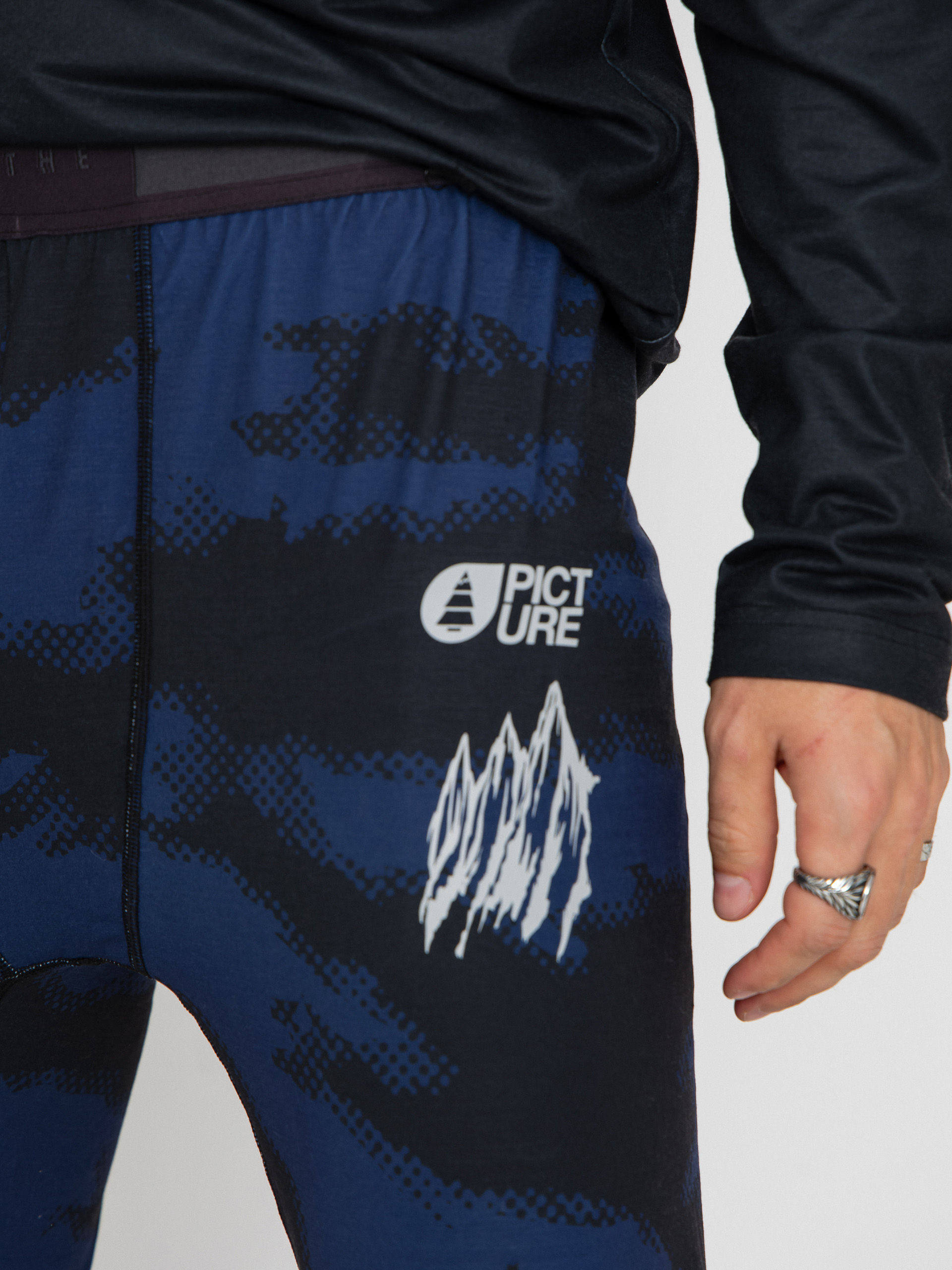 Męskie Legginsy aktywne Picture Lhotse Printed (retro fusion print)