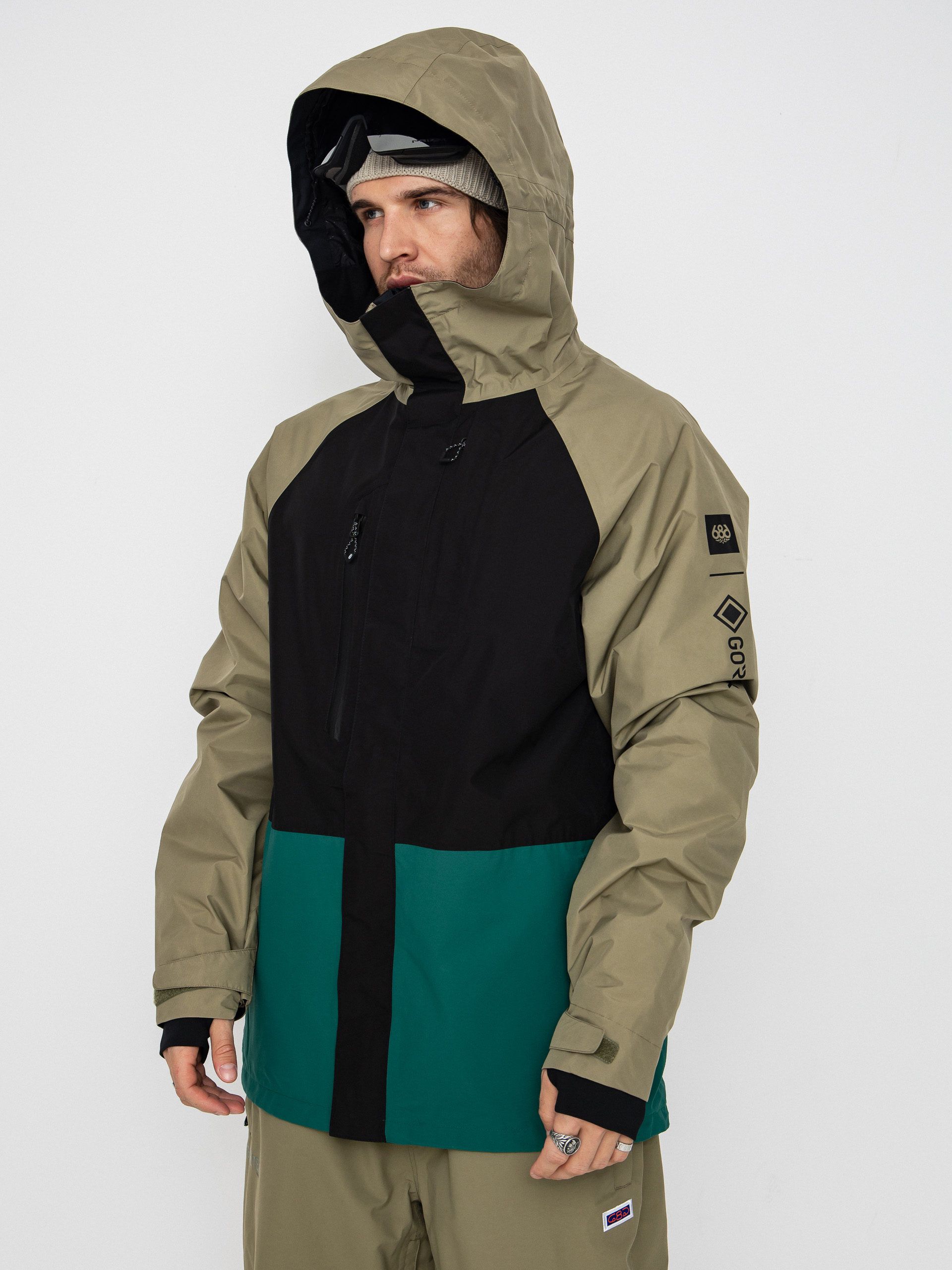 Męska Kurtka snowboardowa 686 Gore-TeX Core (sage colorblock)