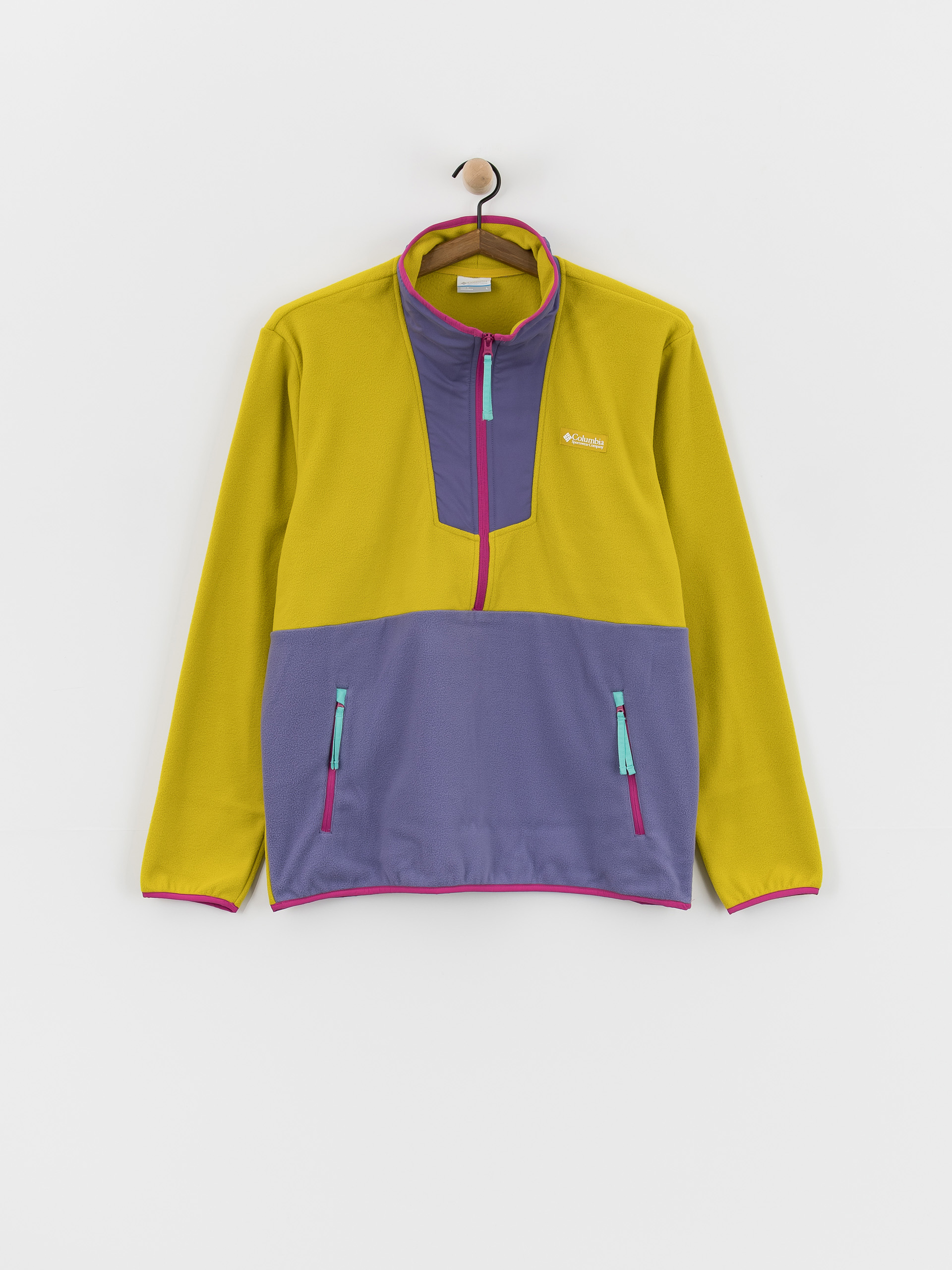 Polar Columbia Sequoia Grove Half Zip (antique moss/stormwatch)