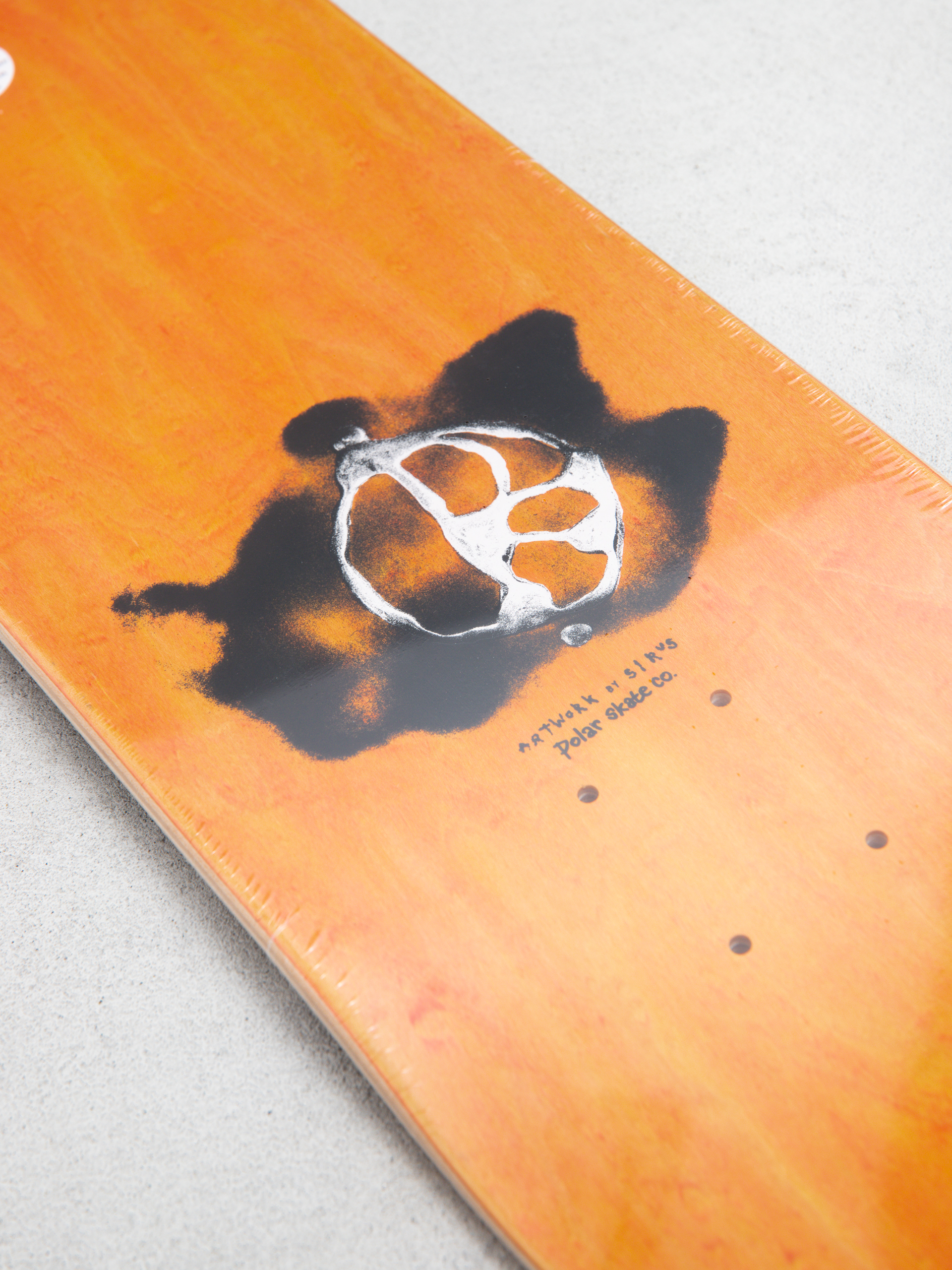 Deck Polar Skate Team Stroke Logo (cream)
