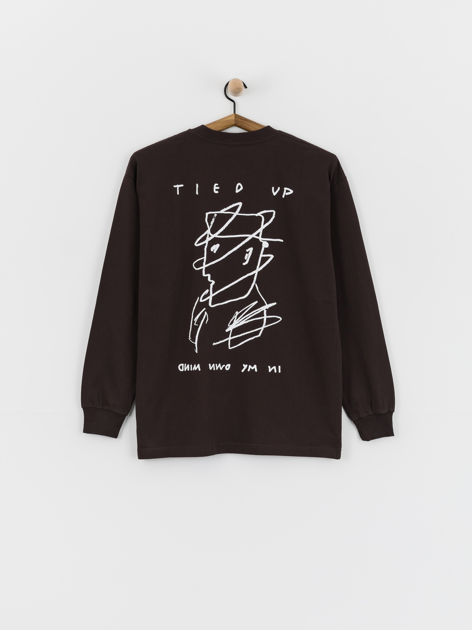 Longsleeve Polar Skate Tied Up (washed chocolate)