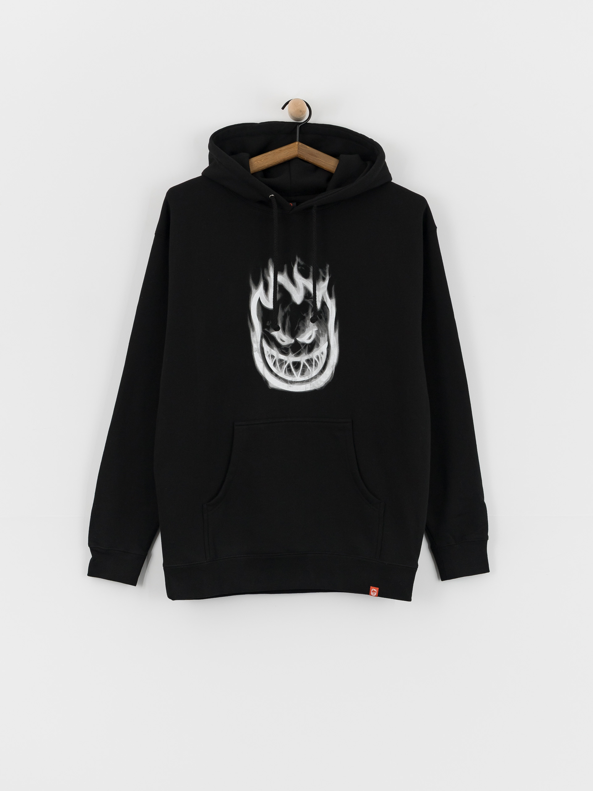 Bluza z kapturem Spitfire Bighead Smoke HD (black w/white print)