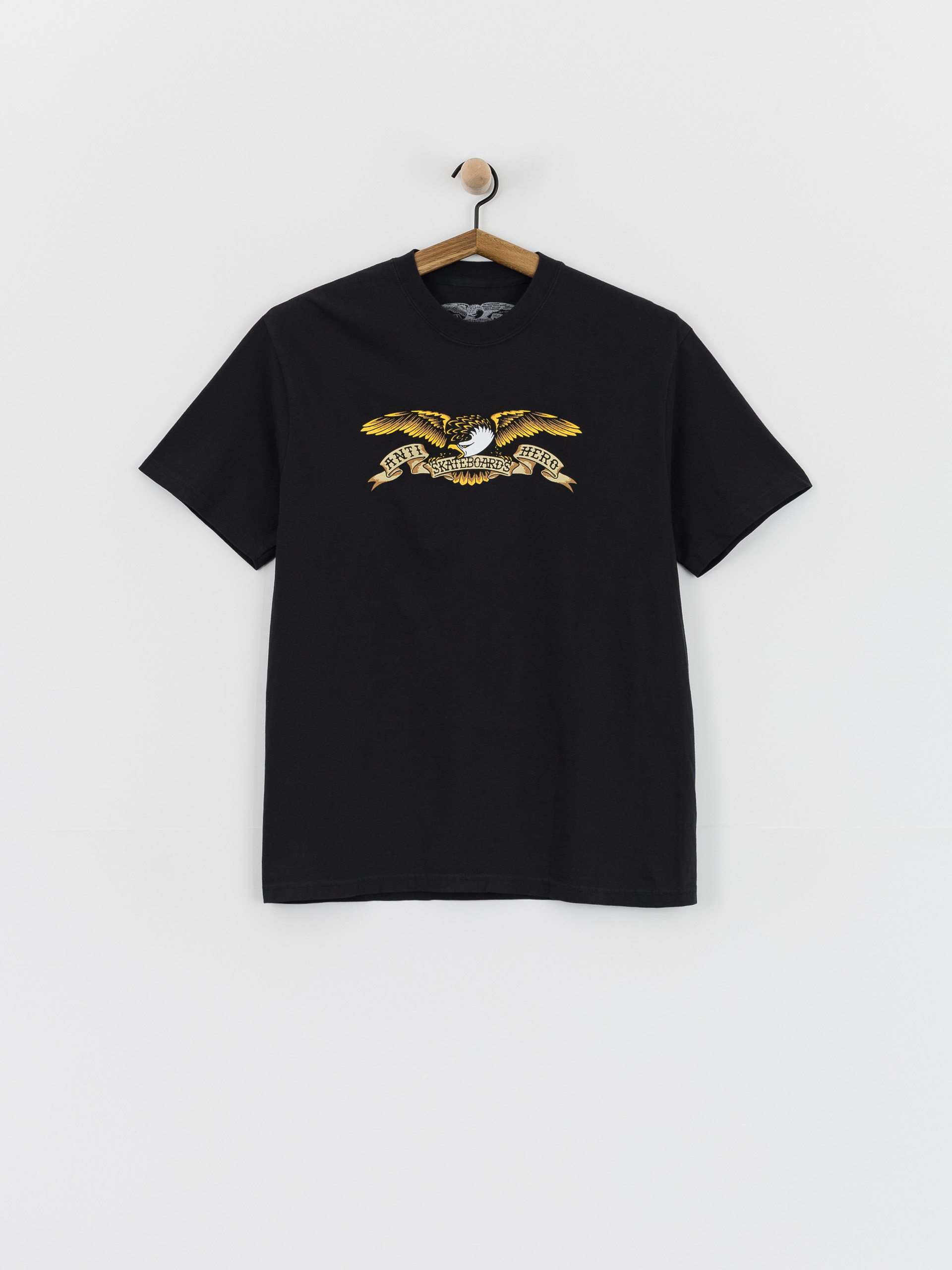 T-shirt Antihero Eagle (black garment dye w/multi color print)