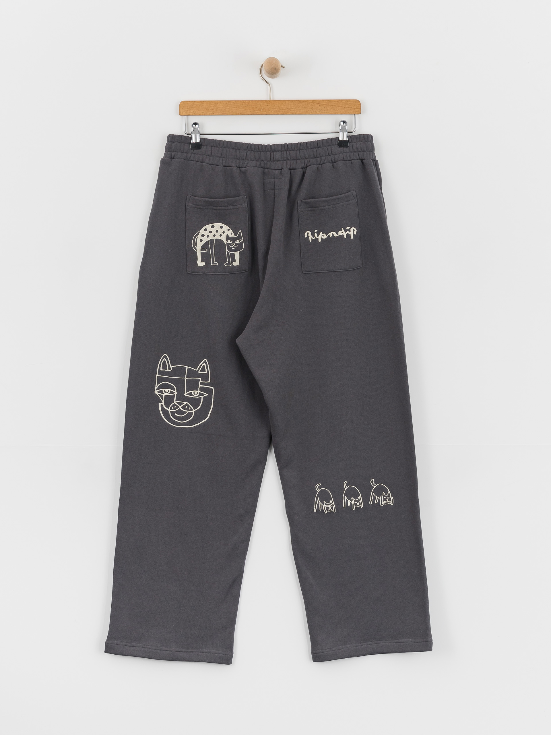 Spodnie RipNDip Blonded Straight Leg (charcoal)
