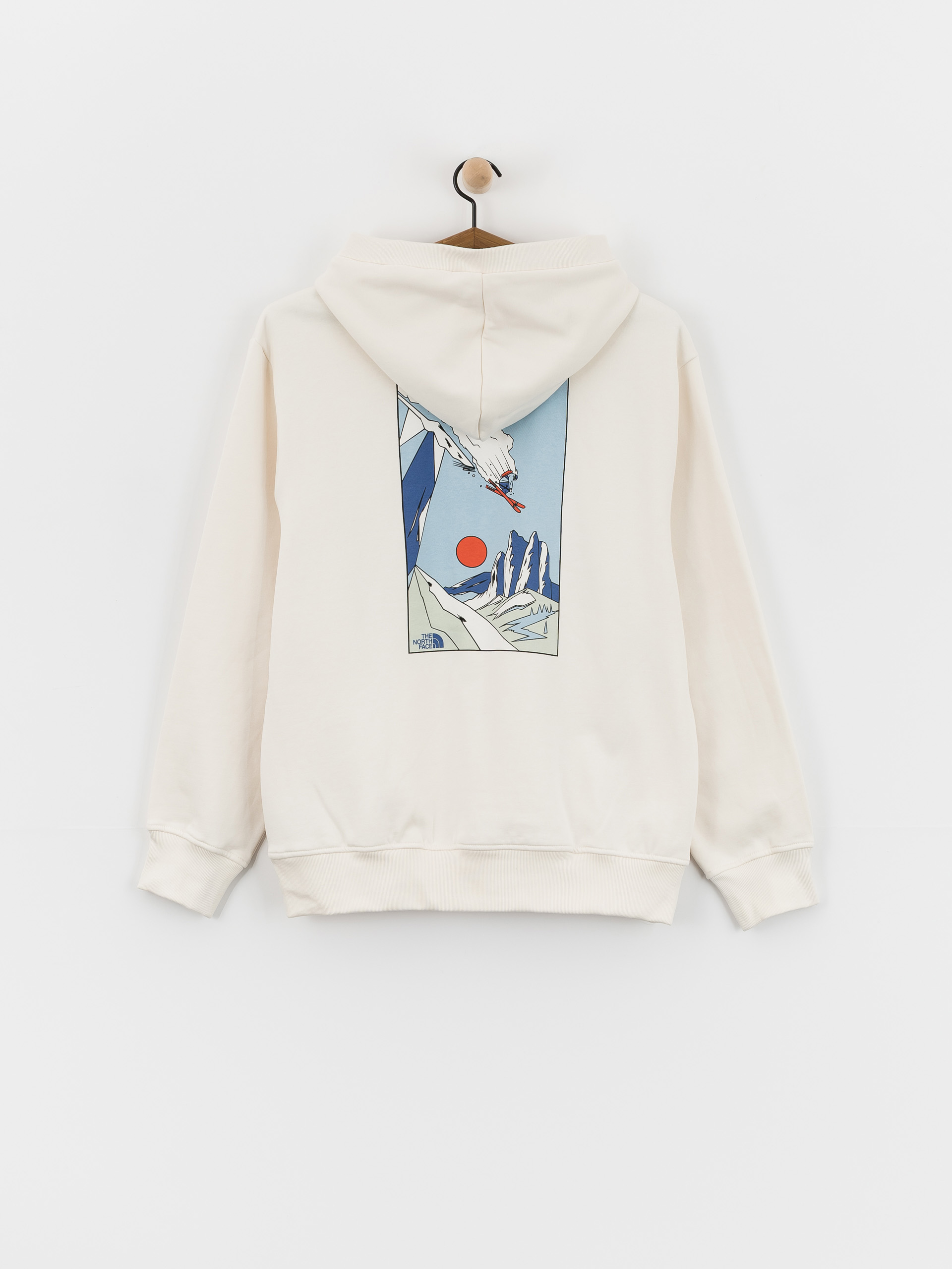 Bluza z kapturem The North Face Mountain Celebration Relaxed HD (white dune)