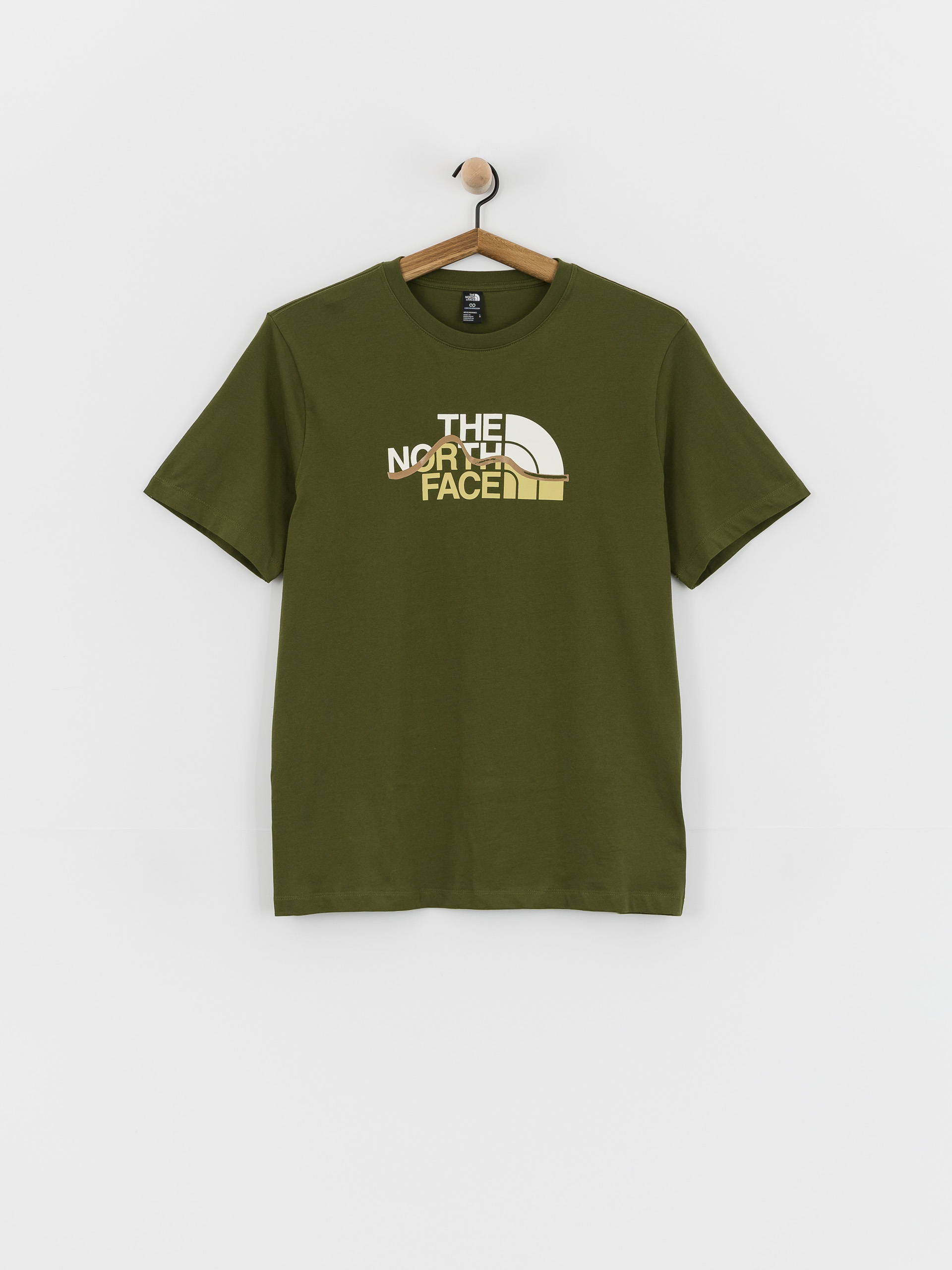 T-shirt The North Face Mountain Line (woodland green)