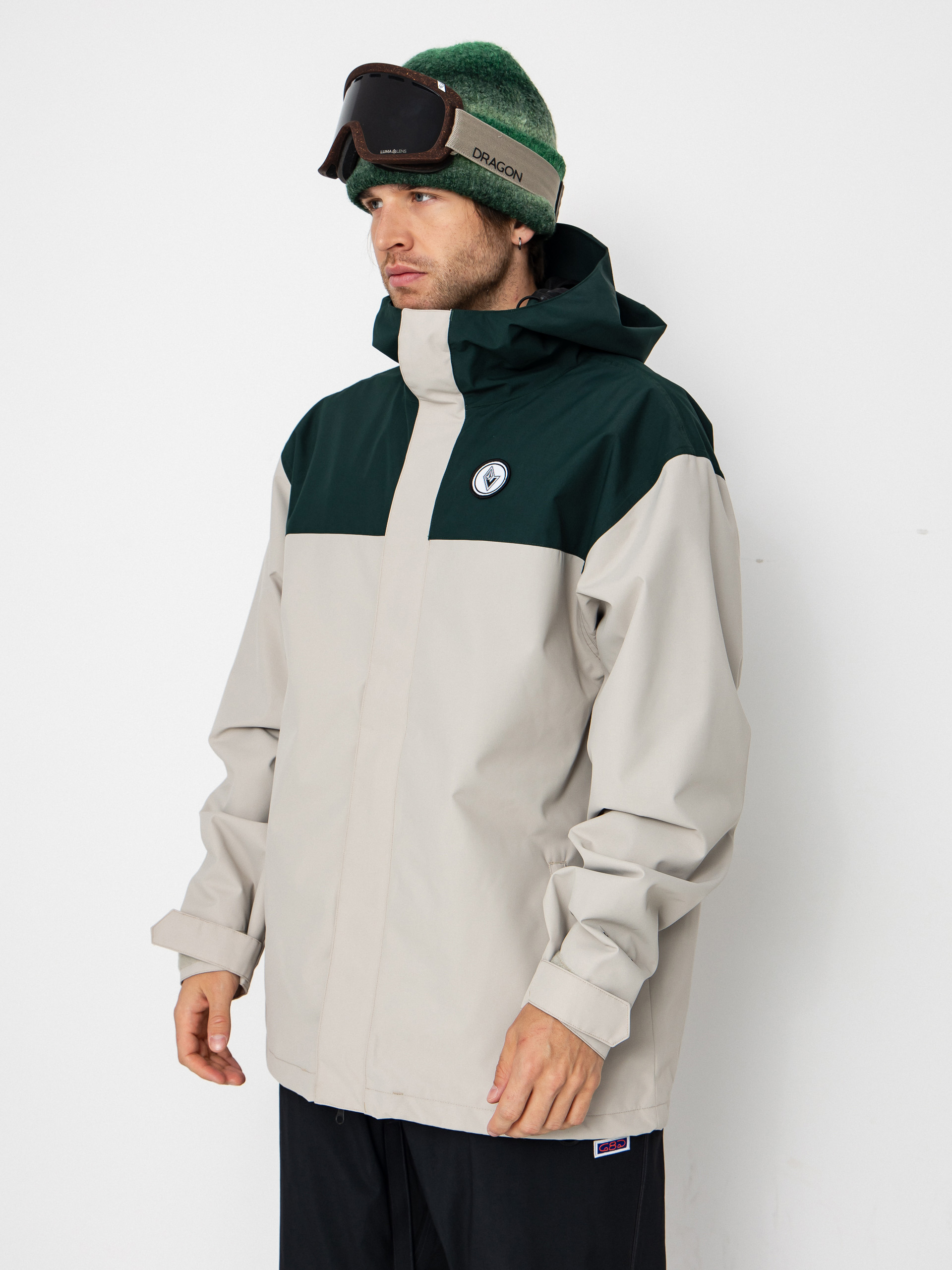 Męska Kurtka snowboardowa Volcom Buckthreeeighty (stone)