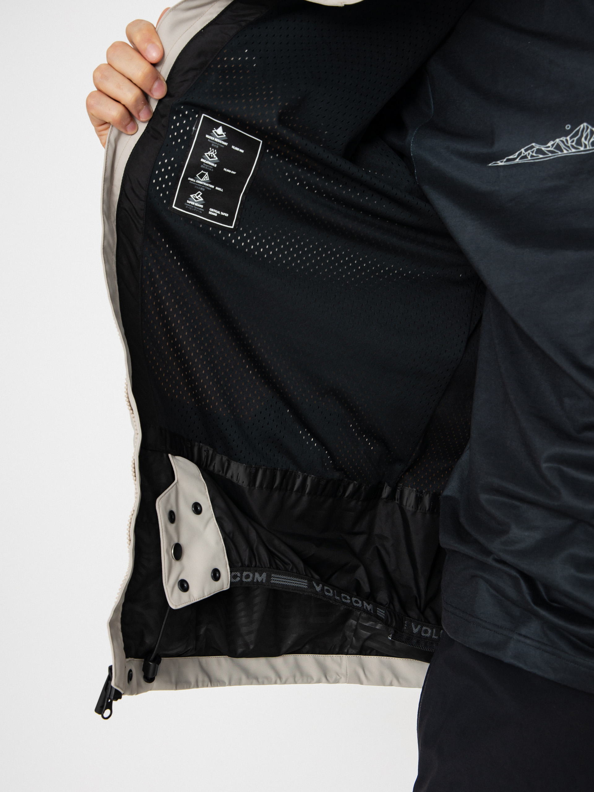 Męska Kurtka snowboardowa Volcom Buckthreeeighty (stone)