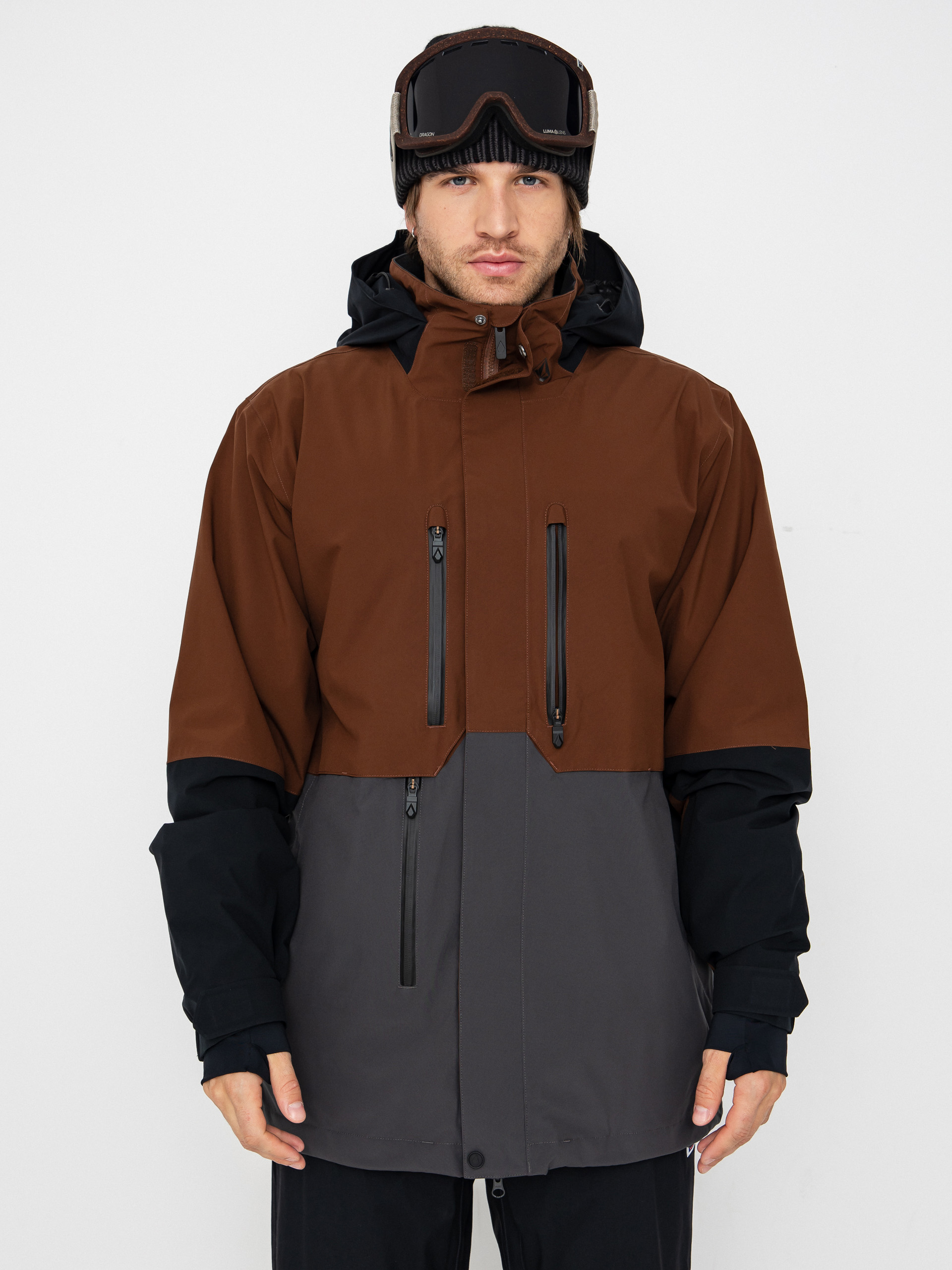 Kurtka snowboardowa Volcom Rnge Stretch 30K (brown)