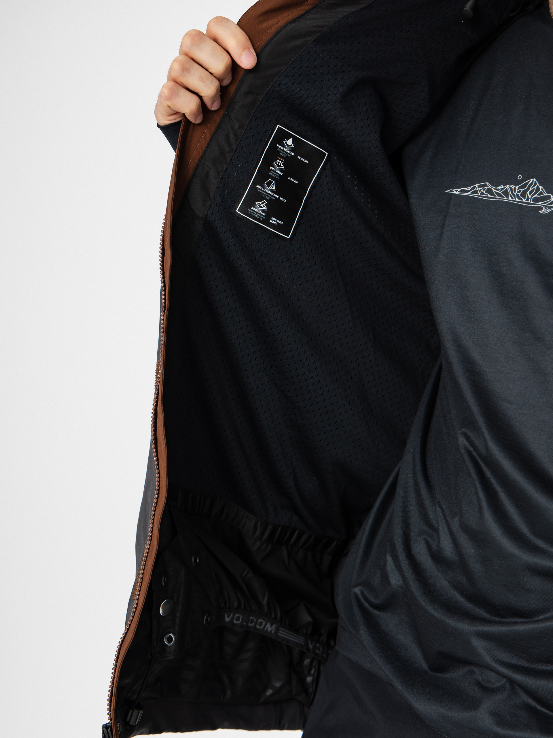 Męska Kurtka snowboardowa Volcom Rnge Stretch 30K (brown)