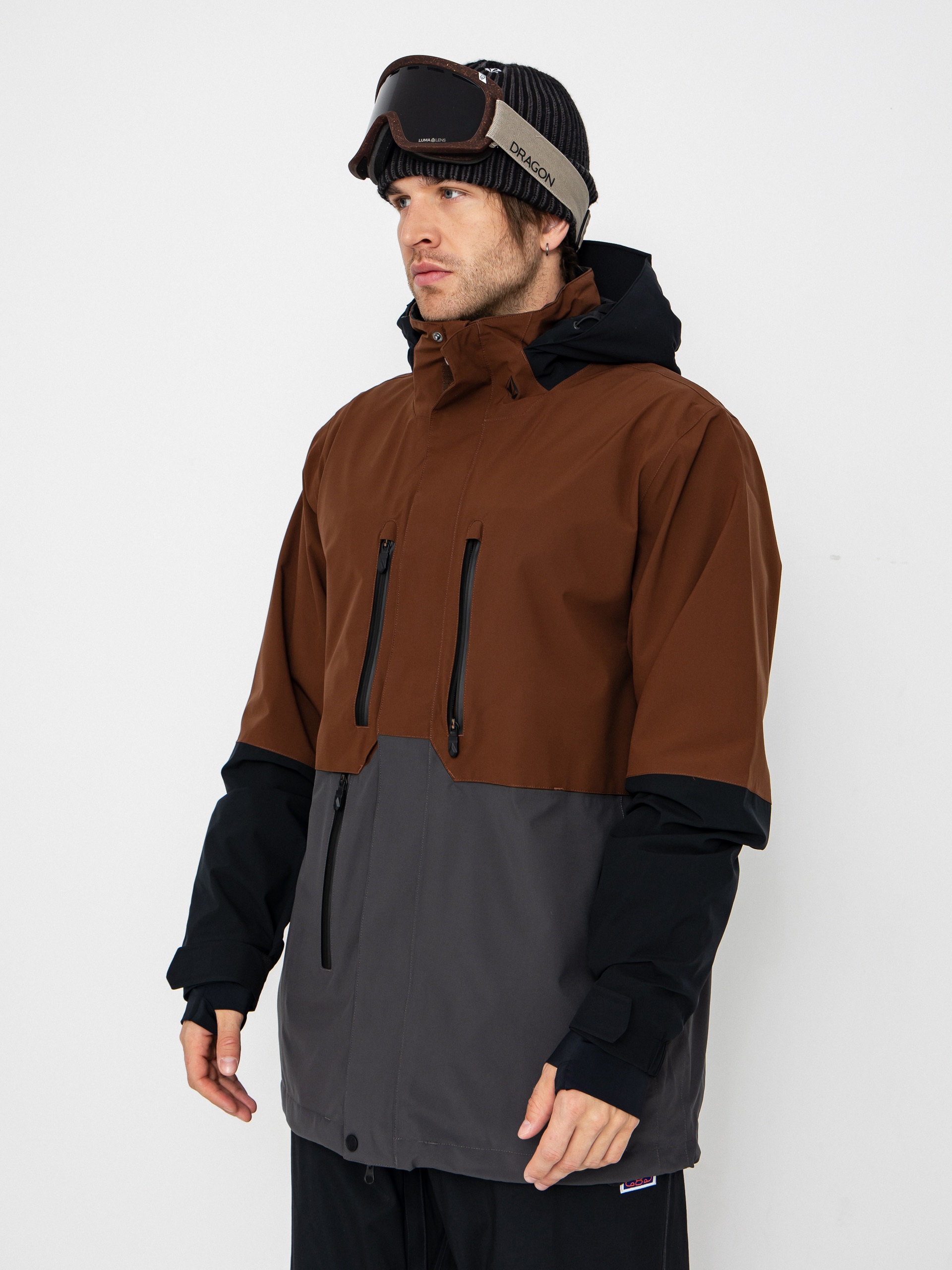 Męska Kurtka snowboardowa Volcom Rnge Stretch 30K (brown)