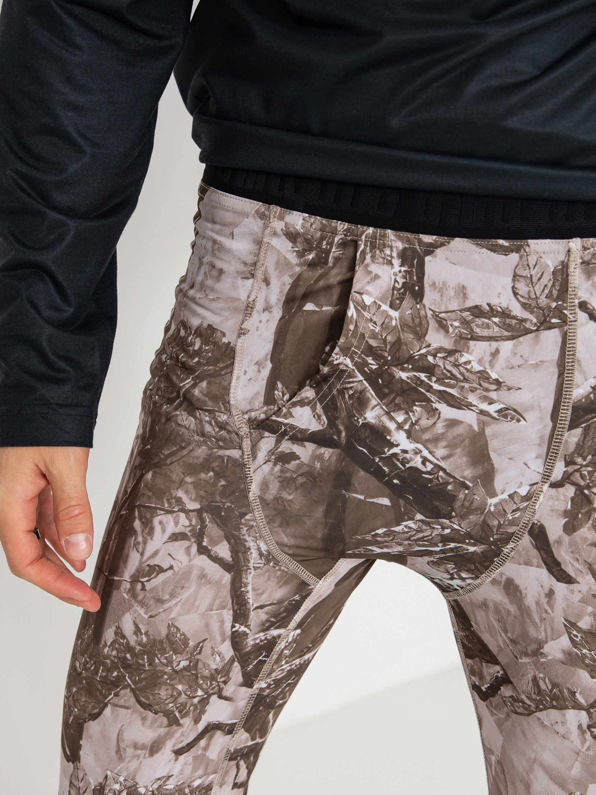 Męskie Legginsy aktywne ThirtyTwo Ridelite (sand)